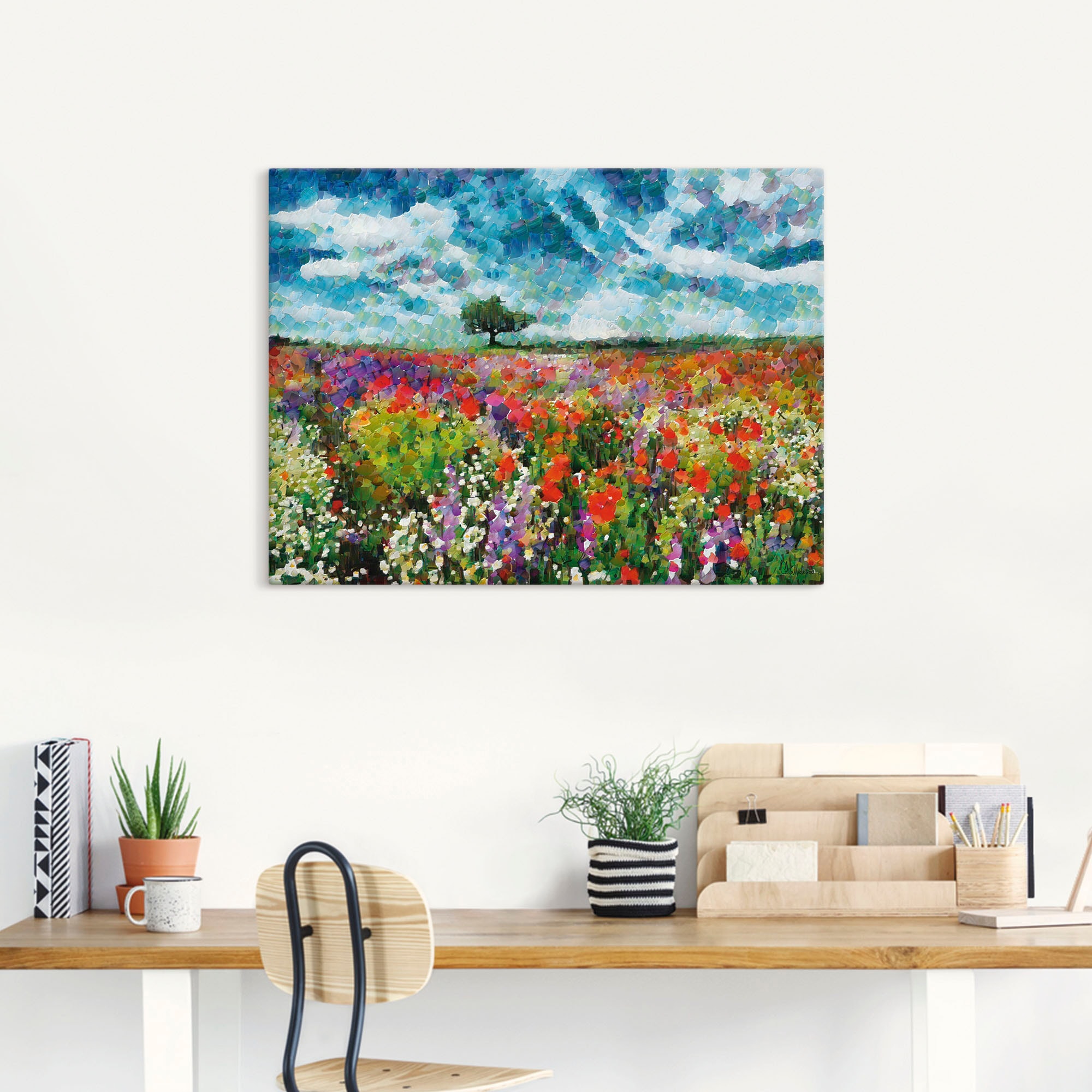 Artland Wandbild »Bunte Wiese«, Blumenwiese, Größen in versch. als Wandaufkleber St.), | Leinwandbild, oder kaufen BAUR (1 Poster Alubild