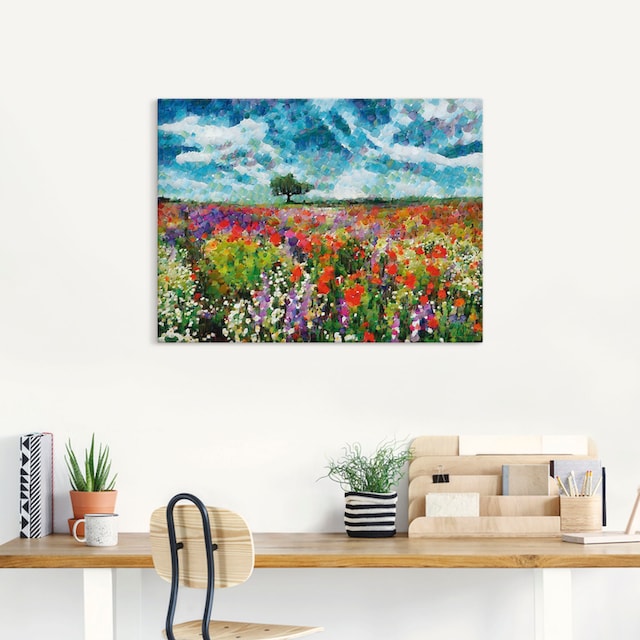 Artland Wandbild »Bunte Wiese«, Blumenwiese, (1 St.), als Alubild,  Leinwandbild, Wandaufkleber oder Poster in versch. Größen kaufen | BAUR