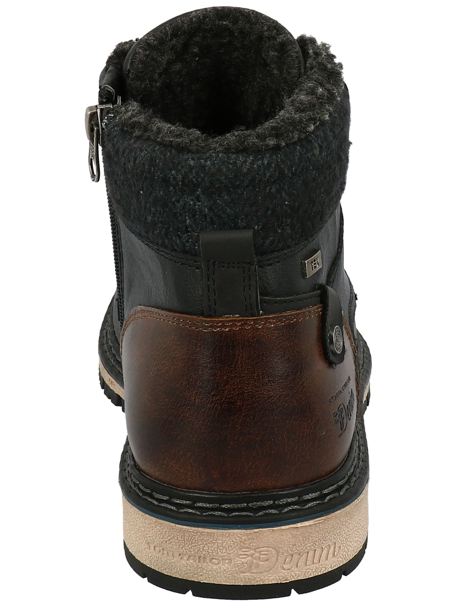TOM TAILOR Schnürstiefelette »Tom Tailor Stiefelette Lederimitat/Textil«