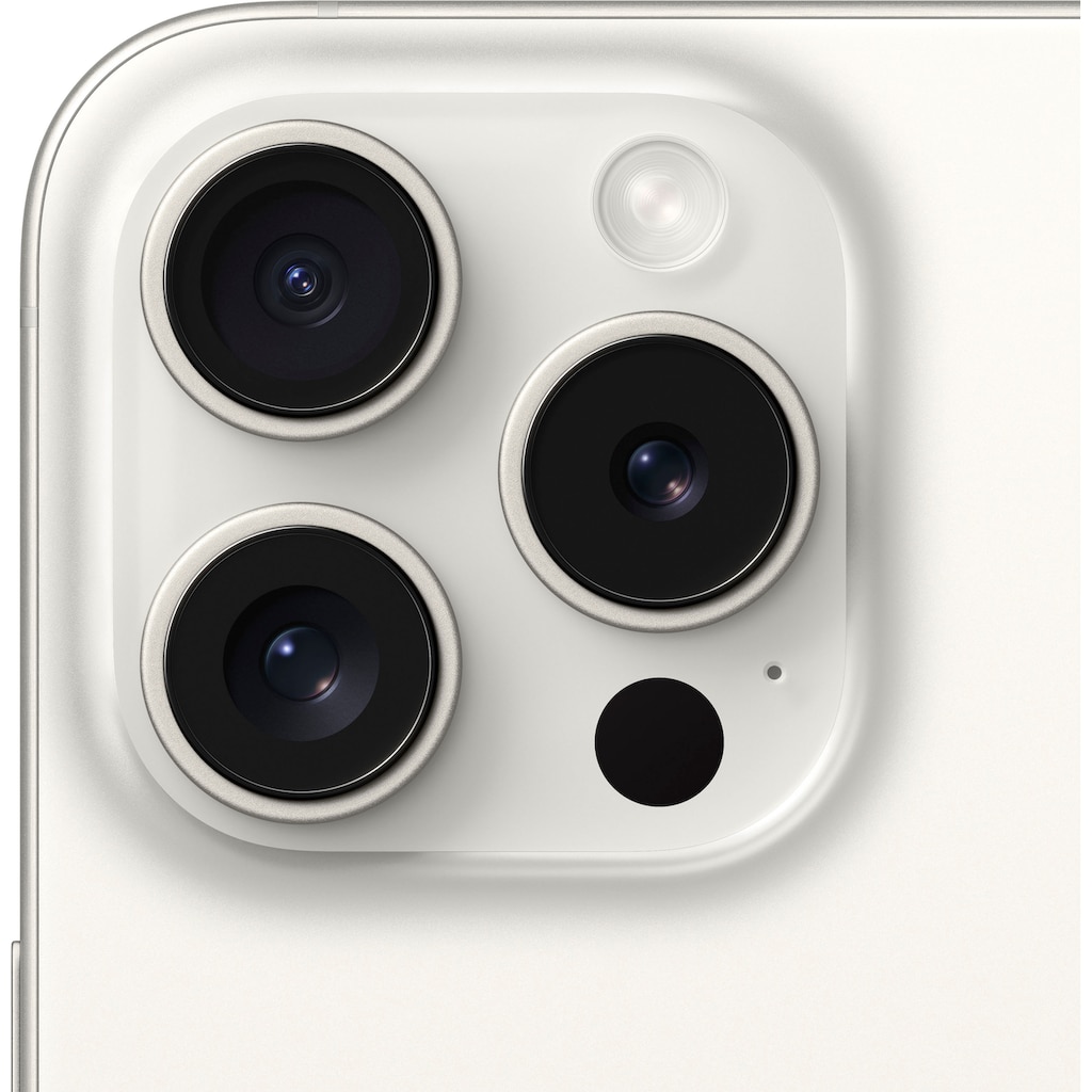 Apple Smartphone »iPhone 15 Pro 128GB«, white titanium, 15,5 cm/6,1 Zoll, 128 GB Speicherplatz, 48 MP Kamera