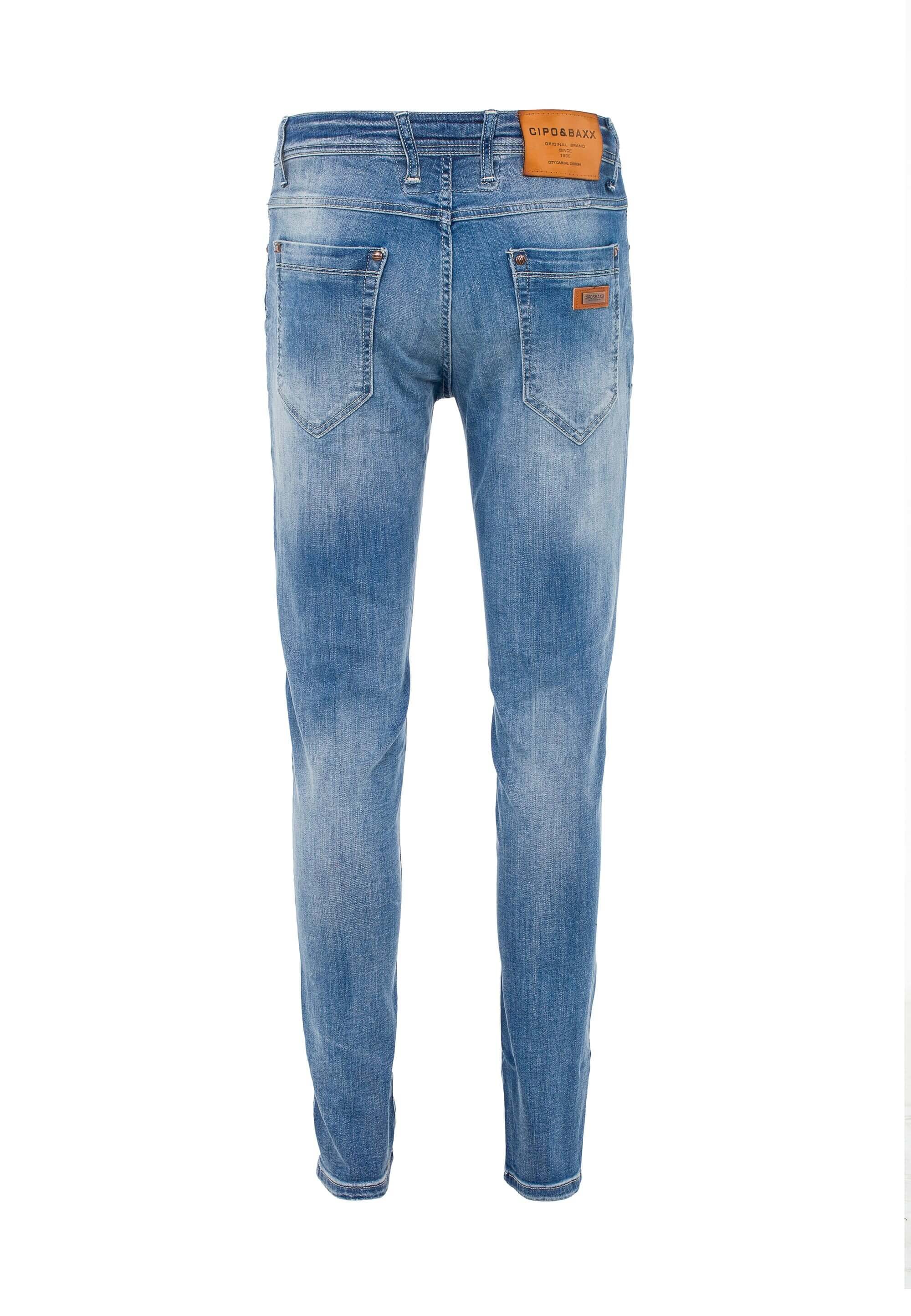 Cipo & Baxx Slim-fit-Jeans, mit verwaschenen Look