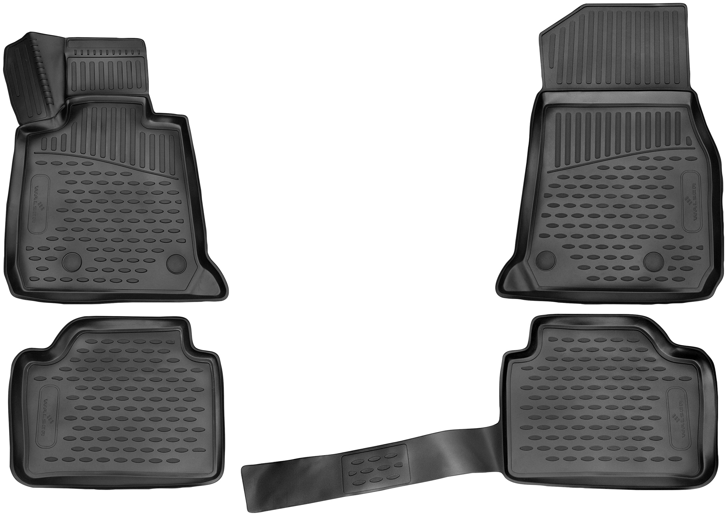 Black Friday WALSER Passform-Fußmatten »XTR«, BMW, 3, Kombi, (4 St., 2  Vordermatten, 2 Rückmatten), für BMW 3 Touring (F31) 07/2012 - 06/2019 |  BAUR
