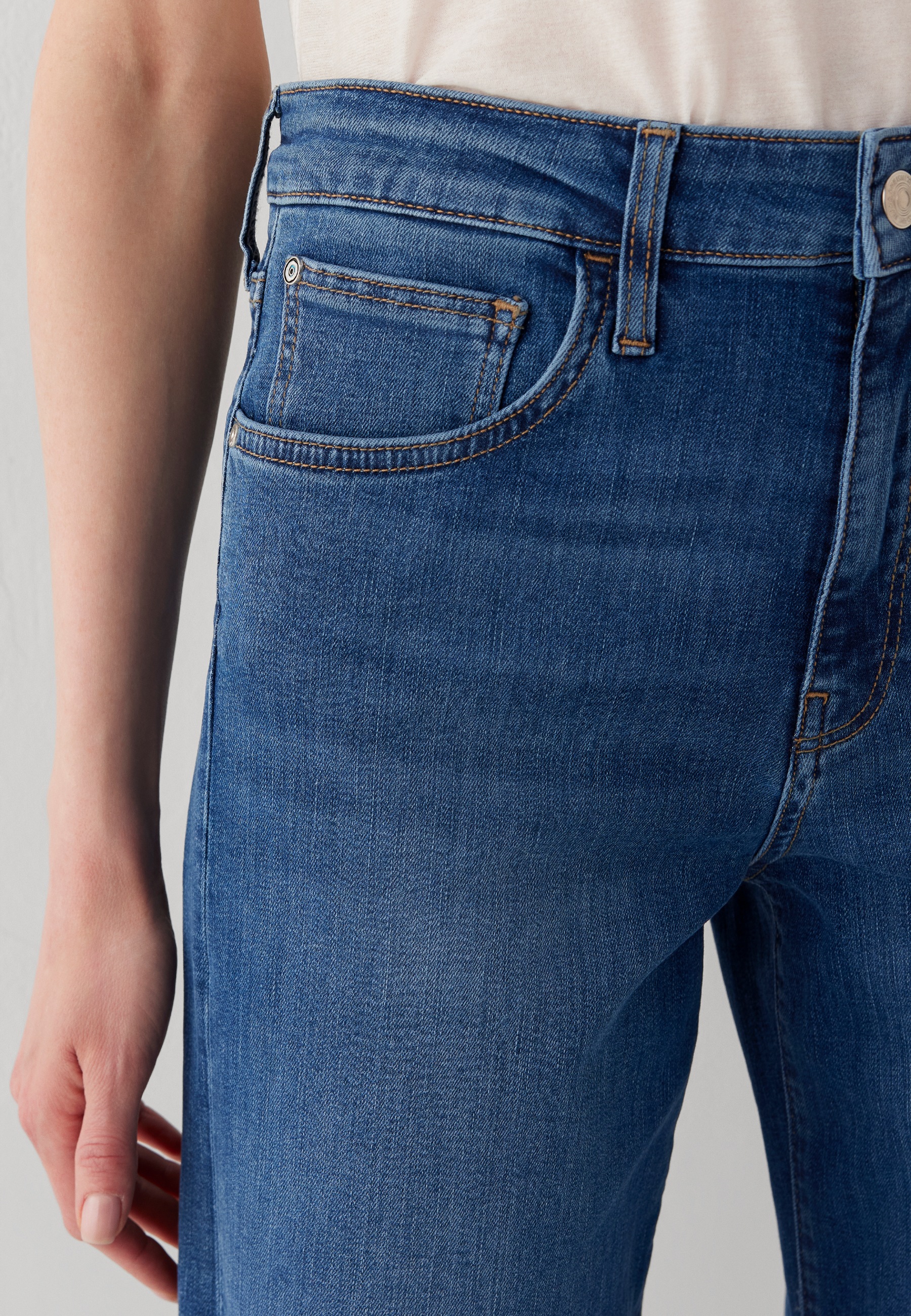 Mavi Weite Jeans »SANDRA« Cuffed Wide Leg