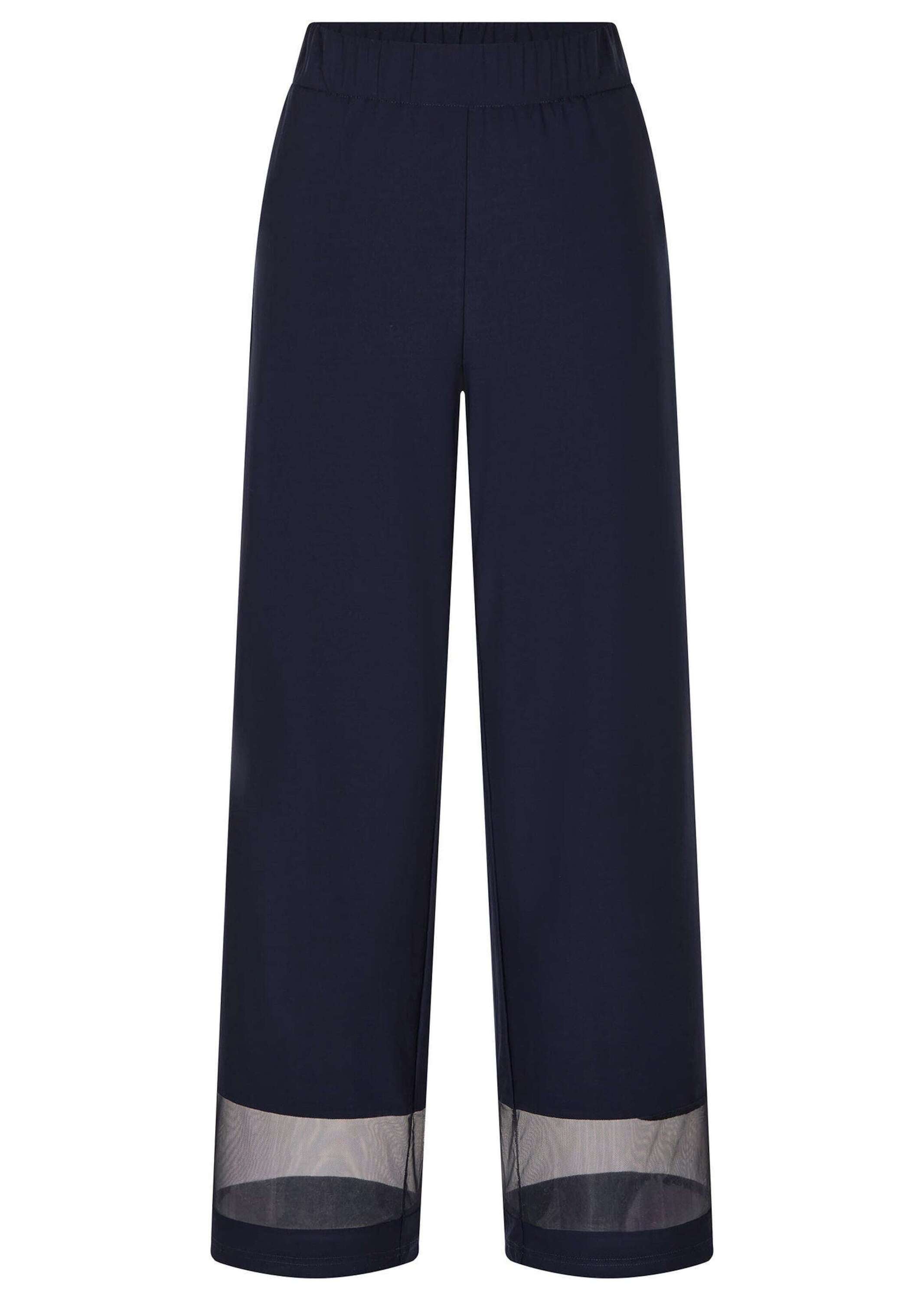 GOLDNER Stoffhose "Kurzgröße Weite Hose VERA mit Mesh-Details" günstig online kaufen