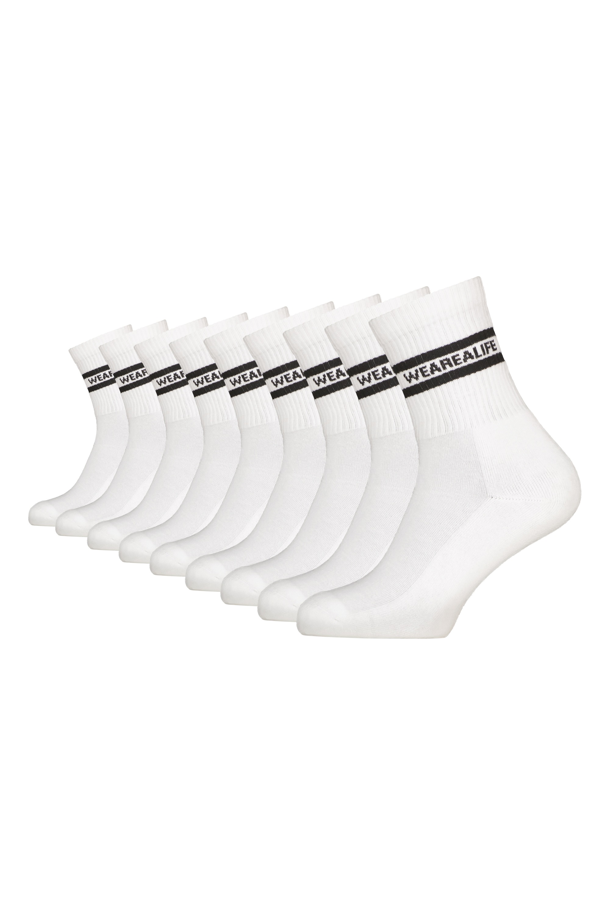 ALIFE & KICKIN Damen Tennissocken "Damen 9 PACK - HenjaAK Langsocken, Tennissocken, Socken", Gr. 39, weiß, 75% Baumwolle, 20% Polyester, 3% Polyamid,