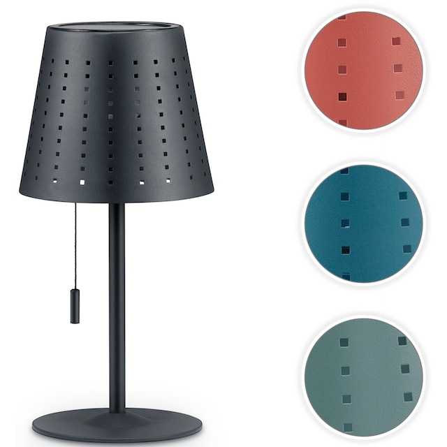 Paco Home Tischleuchte »LARA«, Outdoor LED Akku Metall Aufladbar  Zugschalter Kabellos | BAUR