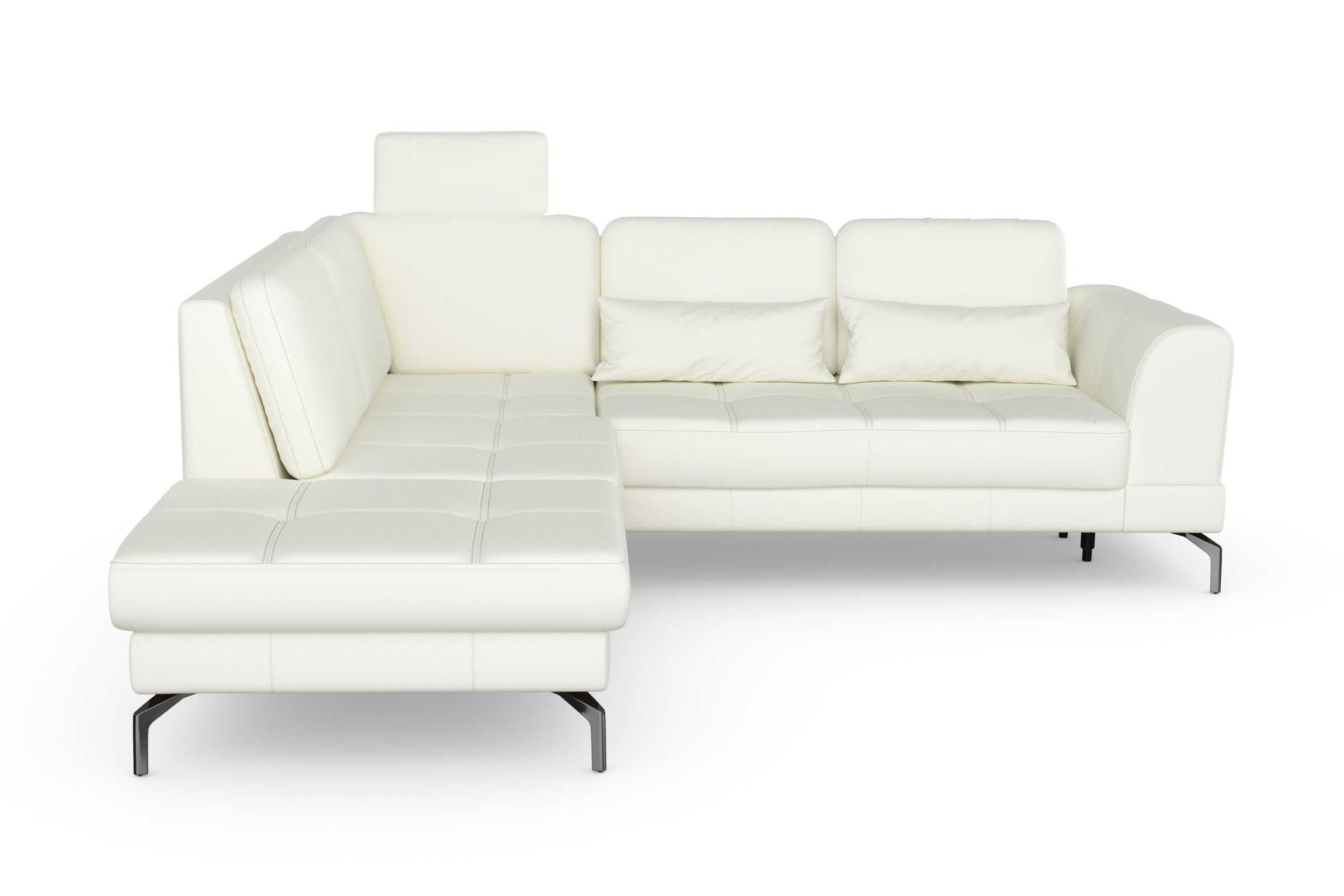 sit&more Ecksofa »Bendigo L-Form«, inklusive Sitztiefenverstellung, Bodenfreiheit 15 cm, in 2 Fußfarben