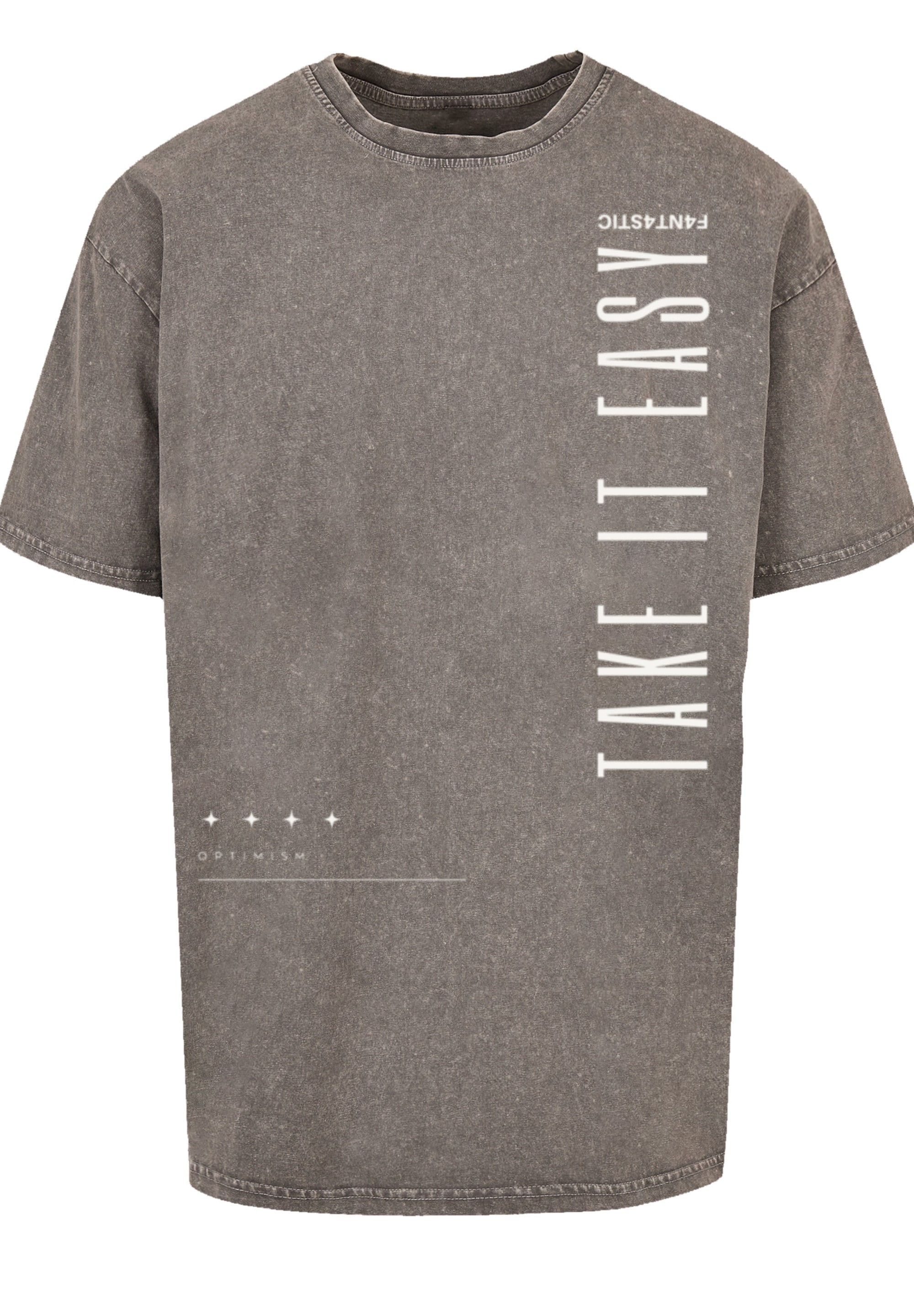 F4NT4STIC T-Shirt »Take It Easy Text«, Print