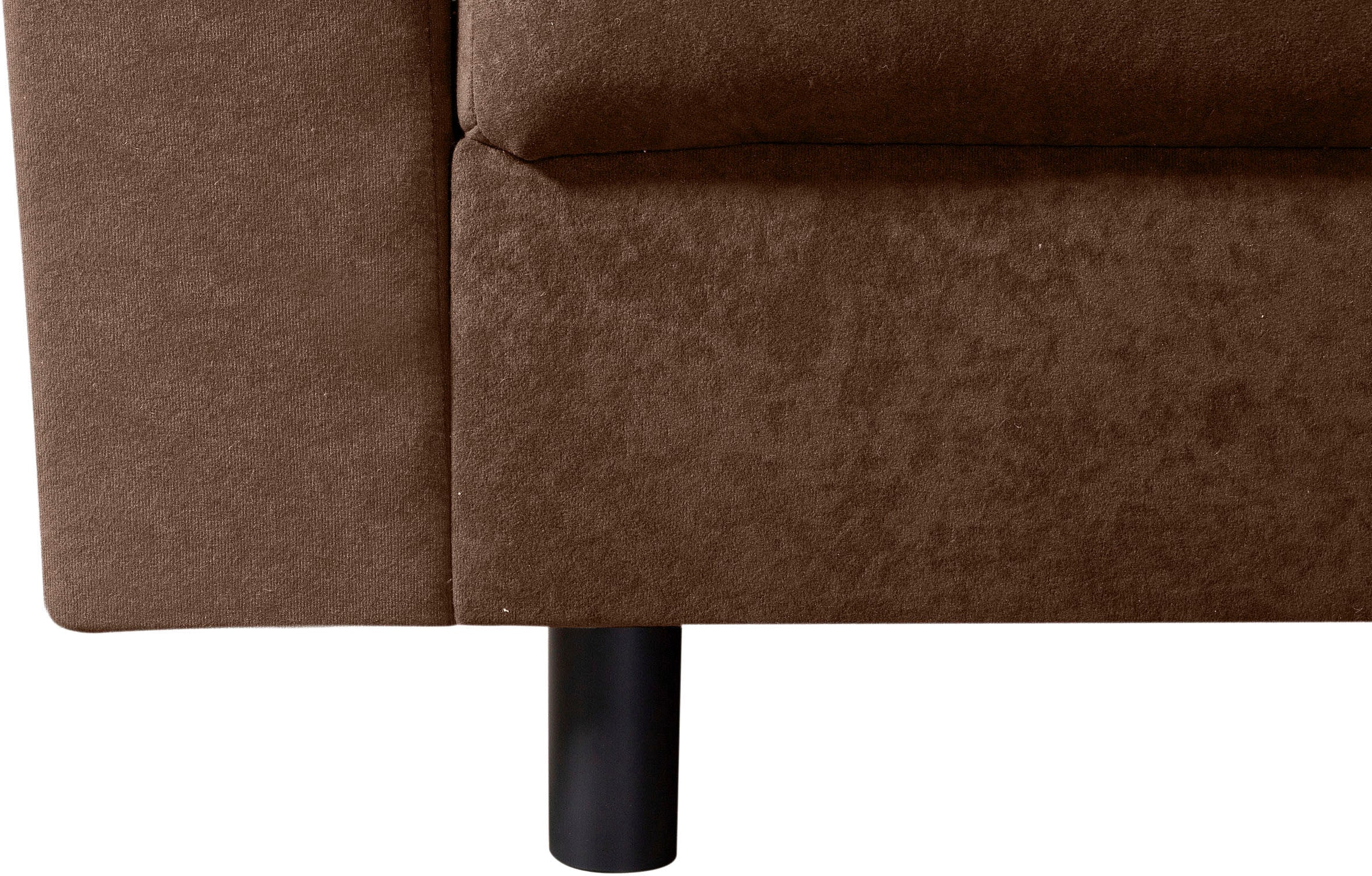 COLLECTION AB Ecksofa »Toni L-Form, B: 215 cm« mit Hocker & 2 Zierkissen, Federkern