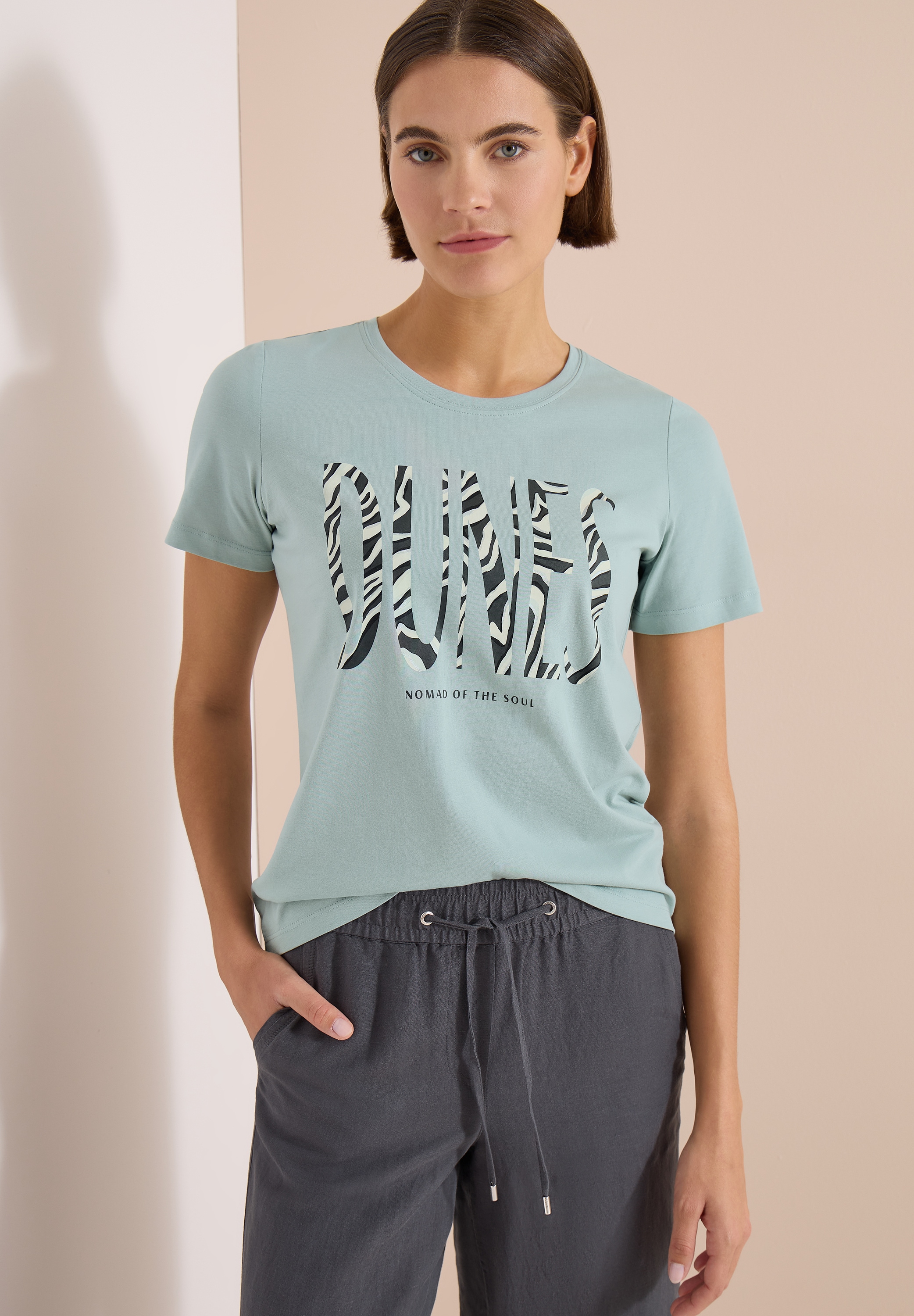 Cecil Print-Shirt aus reiner Baumwolle