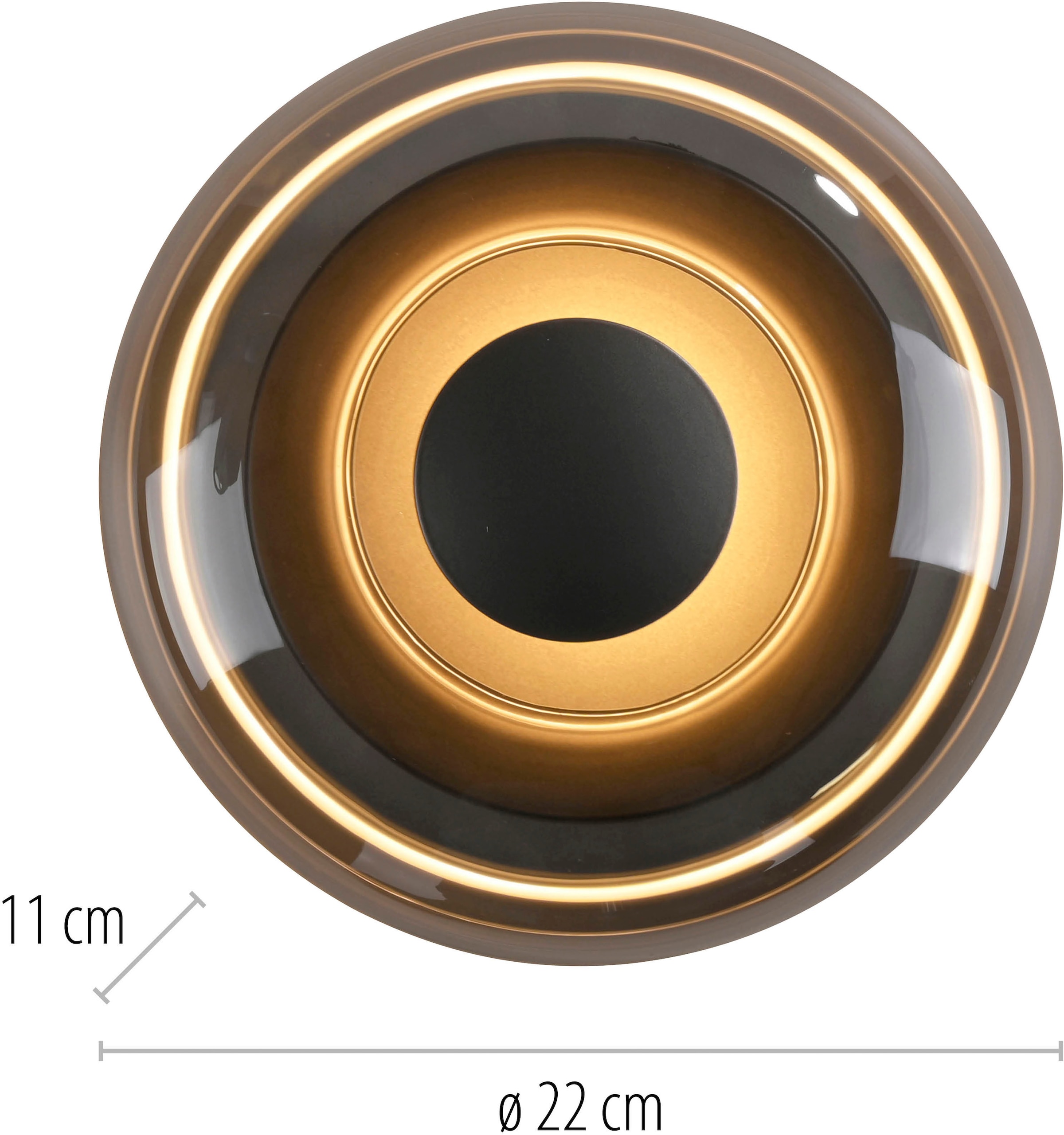 SCHÖNER WOHNEN-Kollektion LED Deckenleuchte »POSH« LED-Board 1 Stk. Warmweiß SCHÖNER WOHNEN Kollektion, SimplyDim, Memoryfunktion,