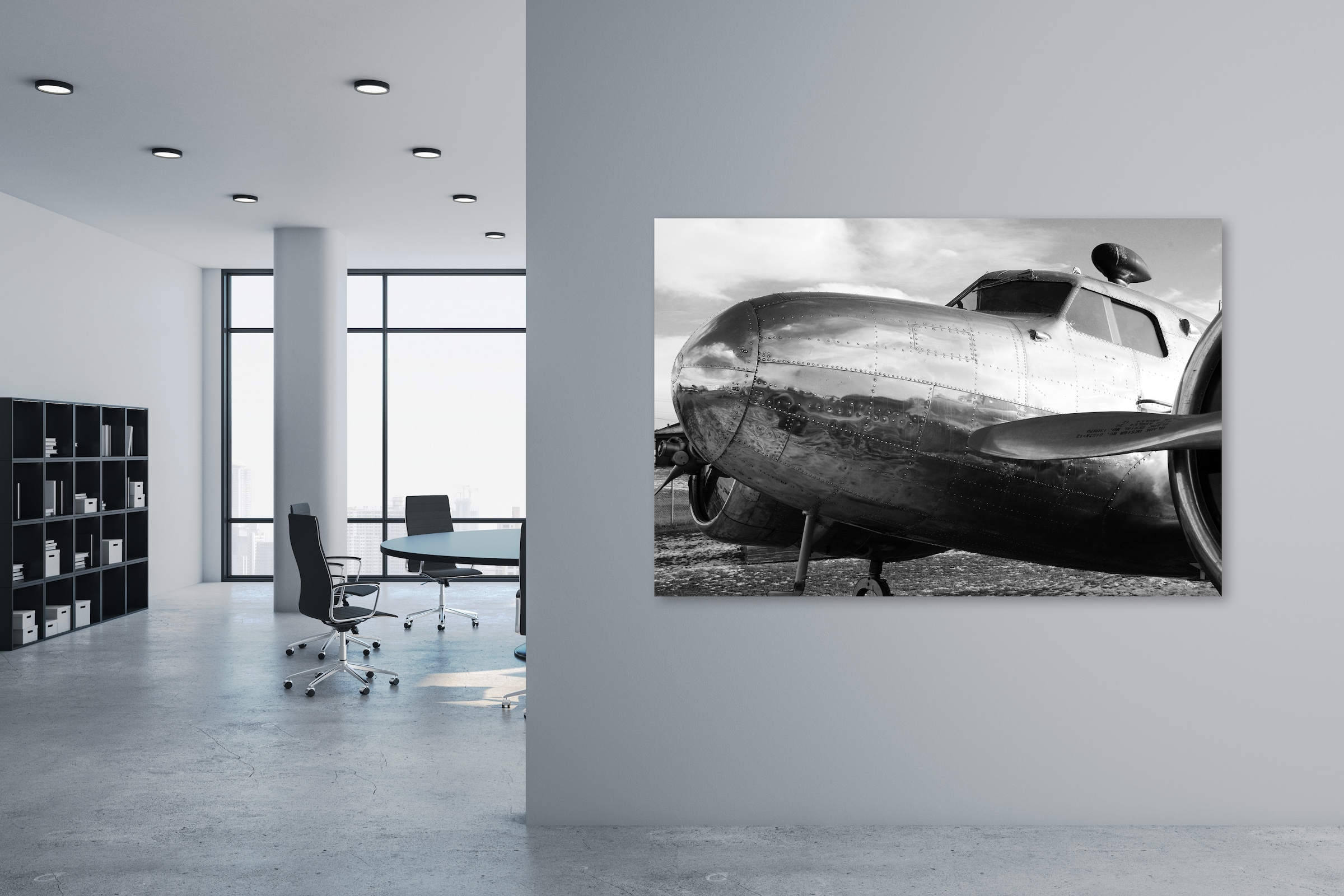 queence Leinwandbild "Air" Flugzeuge 1 Stk. tlg. mit sehr guten Schallabsor günstig online kaufen