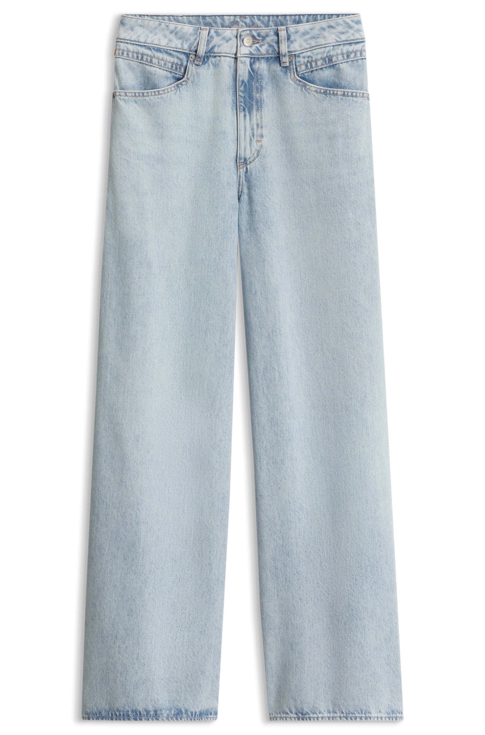 BOSS ORANGE Loose-fit-Jeans "EMMA MR 1.0 Premium Damenmode" Baumwollmix mit Viskose, Slouchy Fit