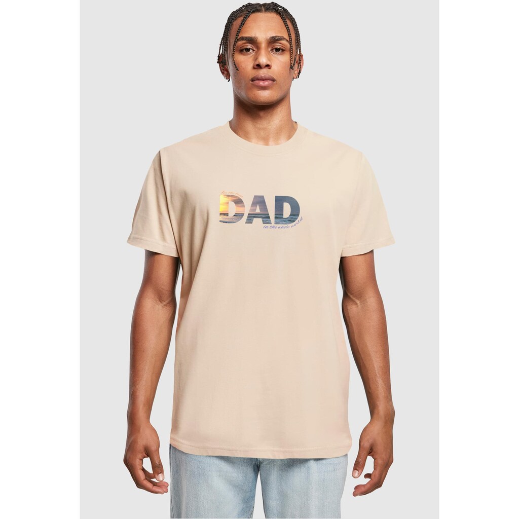 Merchcode T-Shirt »Merchcode Herren For The Best Dad T-Shirt Round Neck«, (1 tlg.)