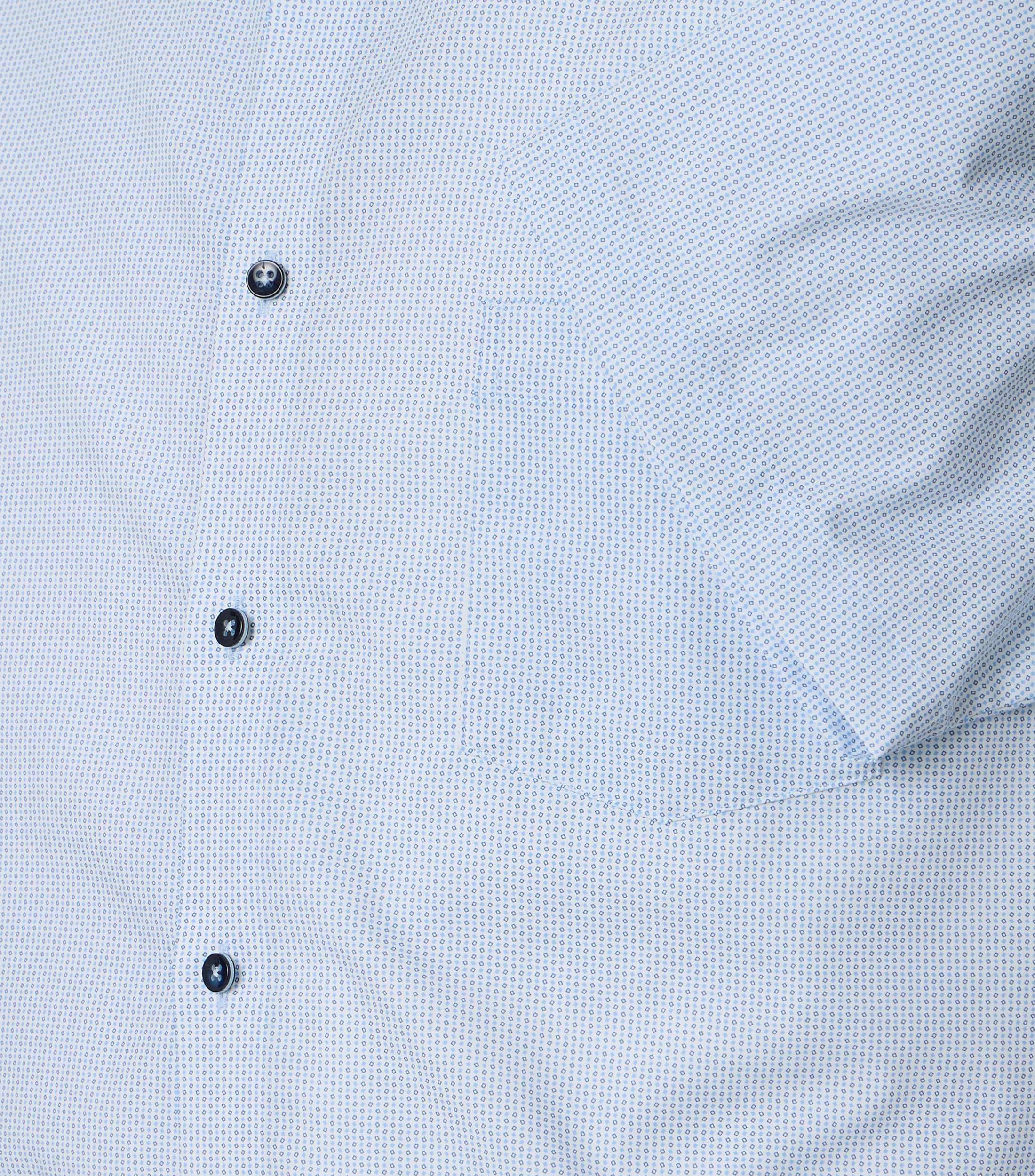 VENTI Businesshemd Kurzarm Print Light Blue 43 3