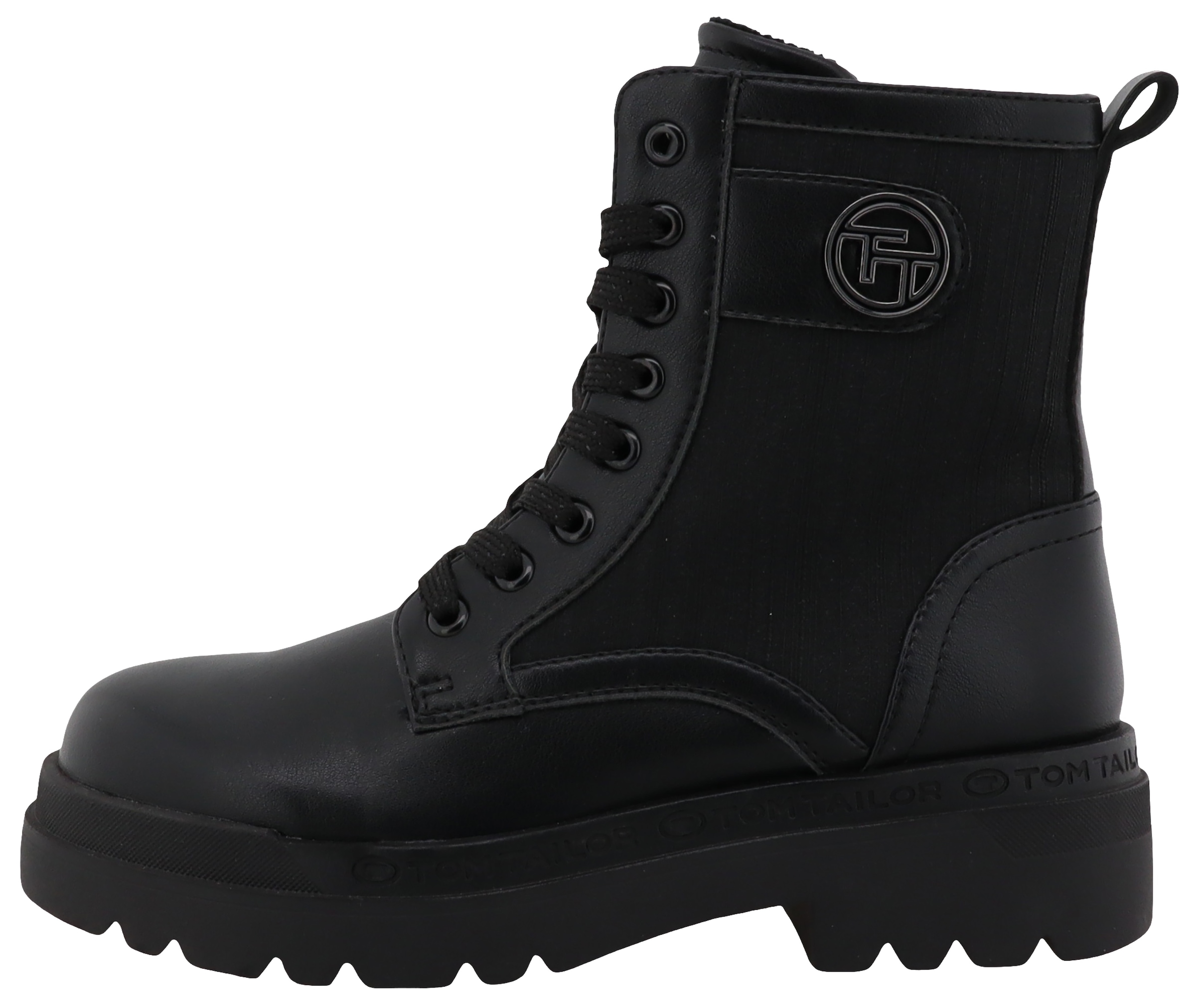 TOM TAILOR Schnürboots, Blockabsatz, Schnürstiefelette in bequemer Weite G (= weit)