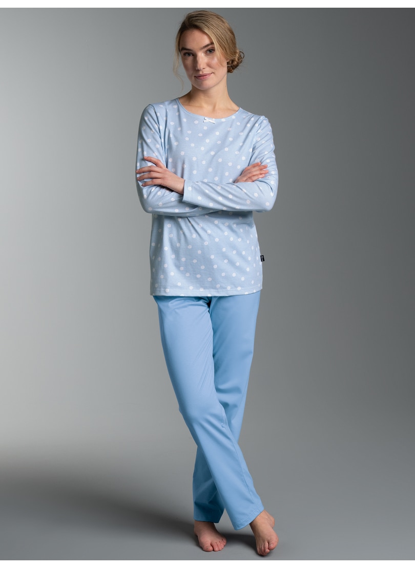 Trigema Schlafanzug "TRIGEMA Pyjama Anzug mit "Punkt" Muster" 1 günstig online kaufen