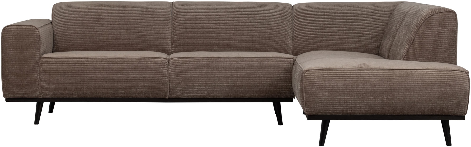 WOOOD Ecksofa "Statement, Sofa auf Birke-Gestell, mit Bonell- und Wellenfederung" frei im Raum stellbar, H 77 x B 274 x T 210 cm