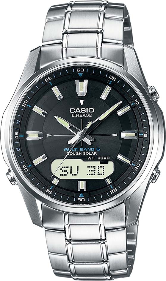Casio Funk Funkchronograph »LCW-M100DSE-1AER«, Solaruhr, Armbanduhr, Herren, digital, Stoppfunktion
