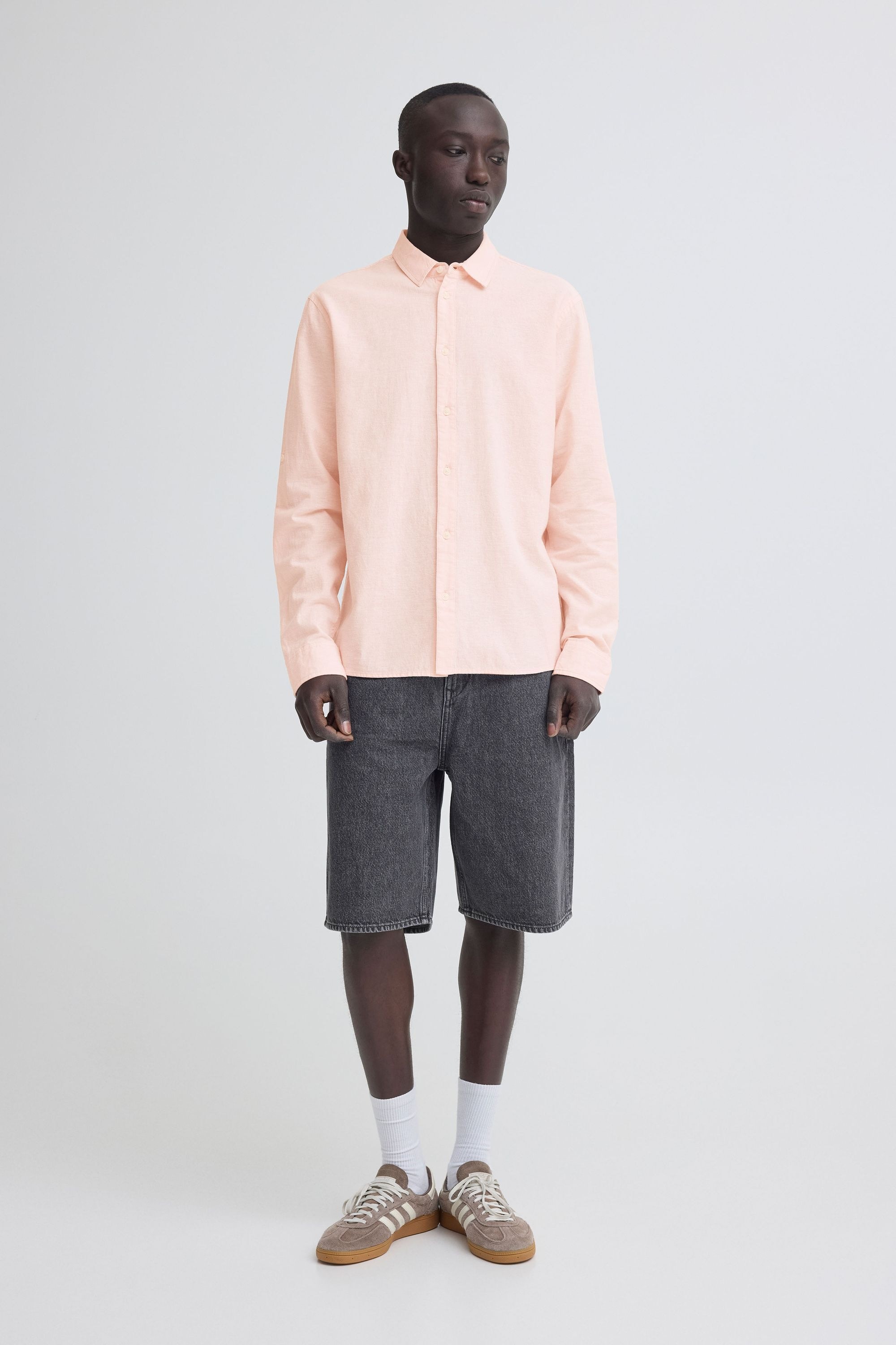 Thumbnail - Blend Leinenhemd "BHAban Slub Linen Mix" Slub Hemd Leinen Mix