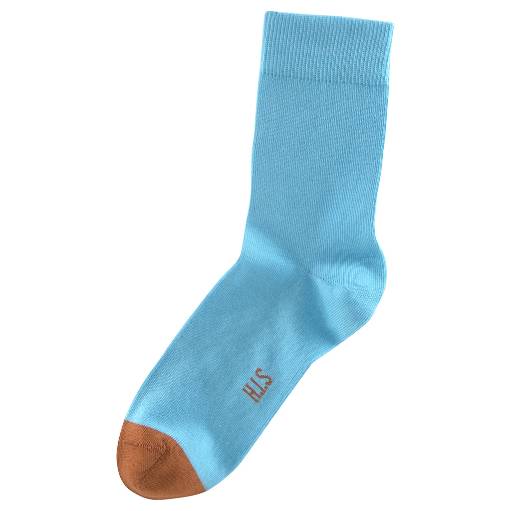 H.I.S Socken, (8 Paar), mit kontrastfarbener Spitze