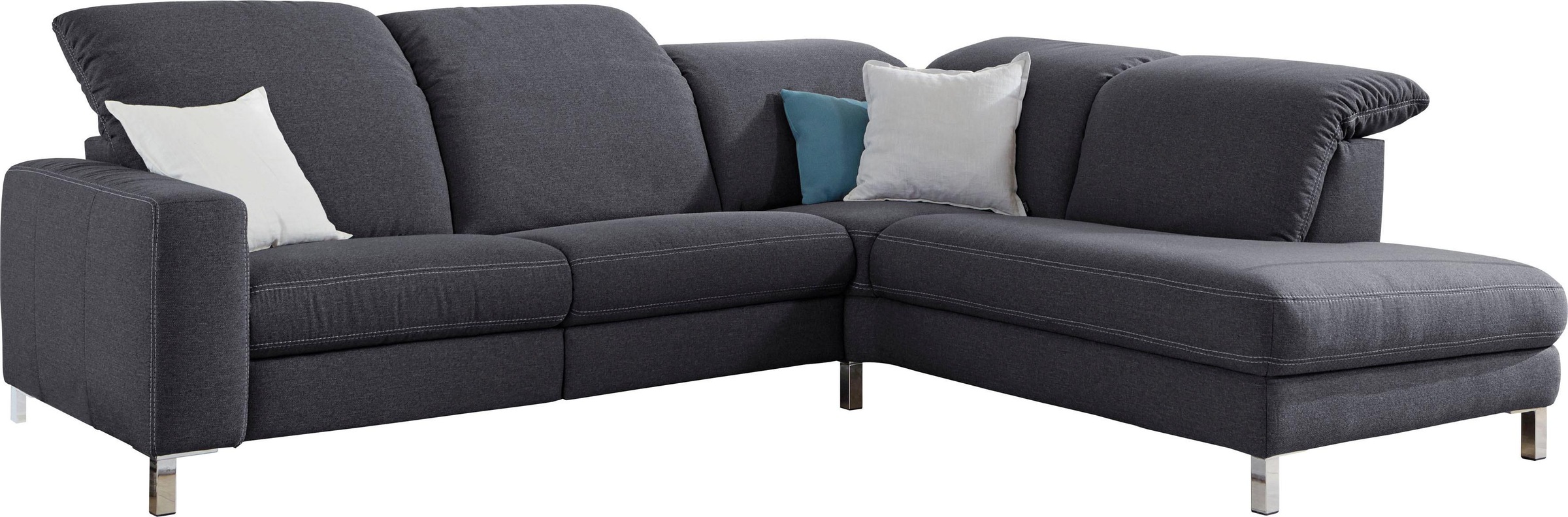 3C Candy Ecksofa "Homely bequem und komfortabel, mit verstellbaren Kopfteil günstig online kaufen