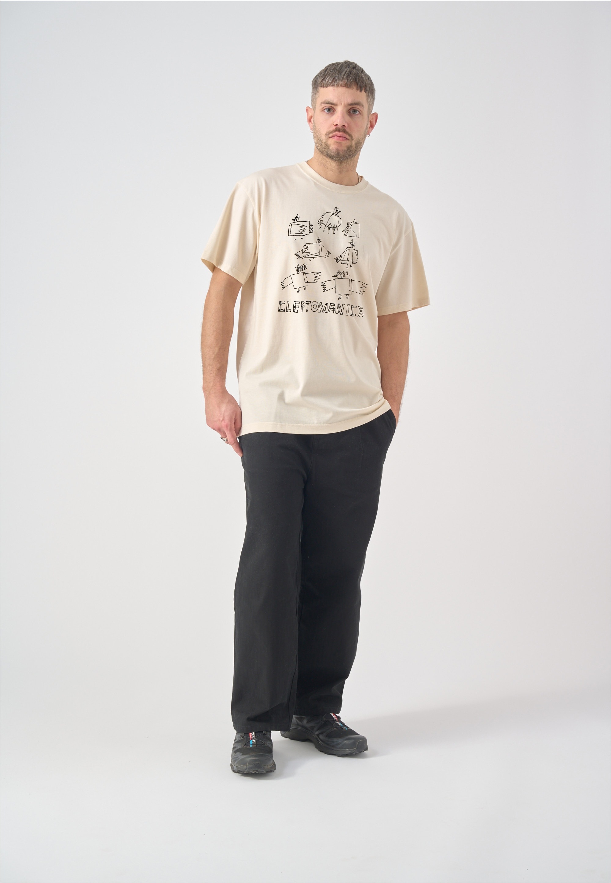 Cleptomanicx T-Shirt »Square Gull« mit lässigem Frontprint