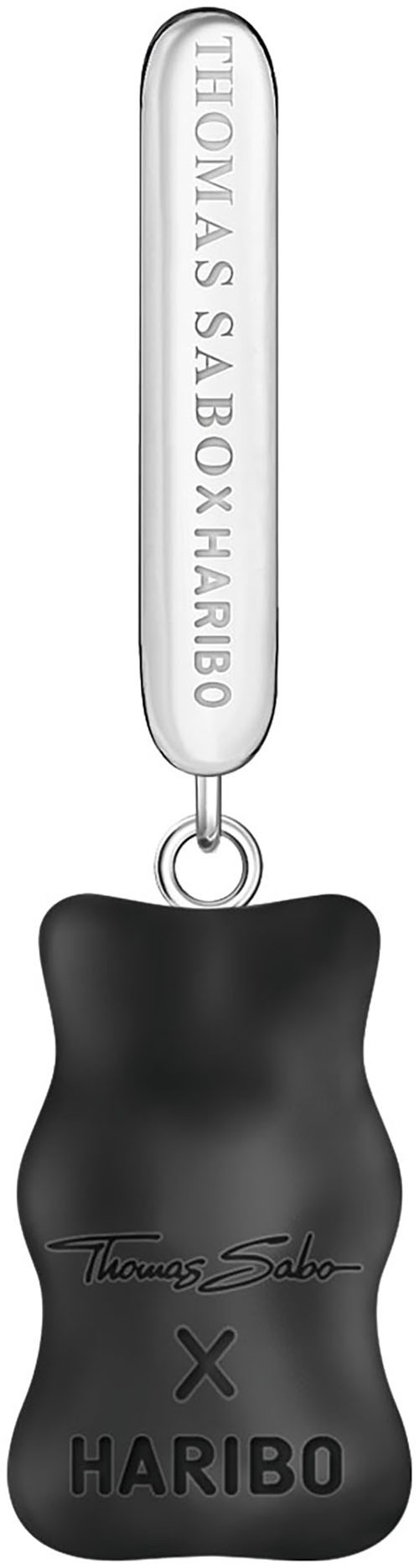 THOMAS SABO Single-Creole »THOMAS SABO x HARIBO Schmuck: Große Einzel-Creole mit Goldbär«, mit Kristallglas, Zirkonia (synth.)