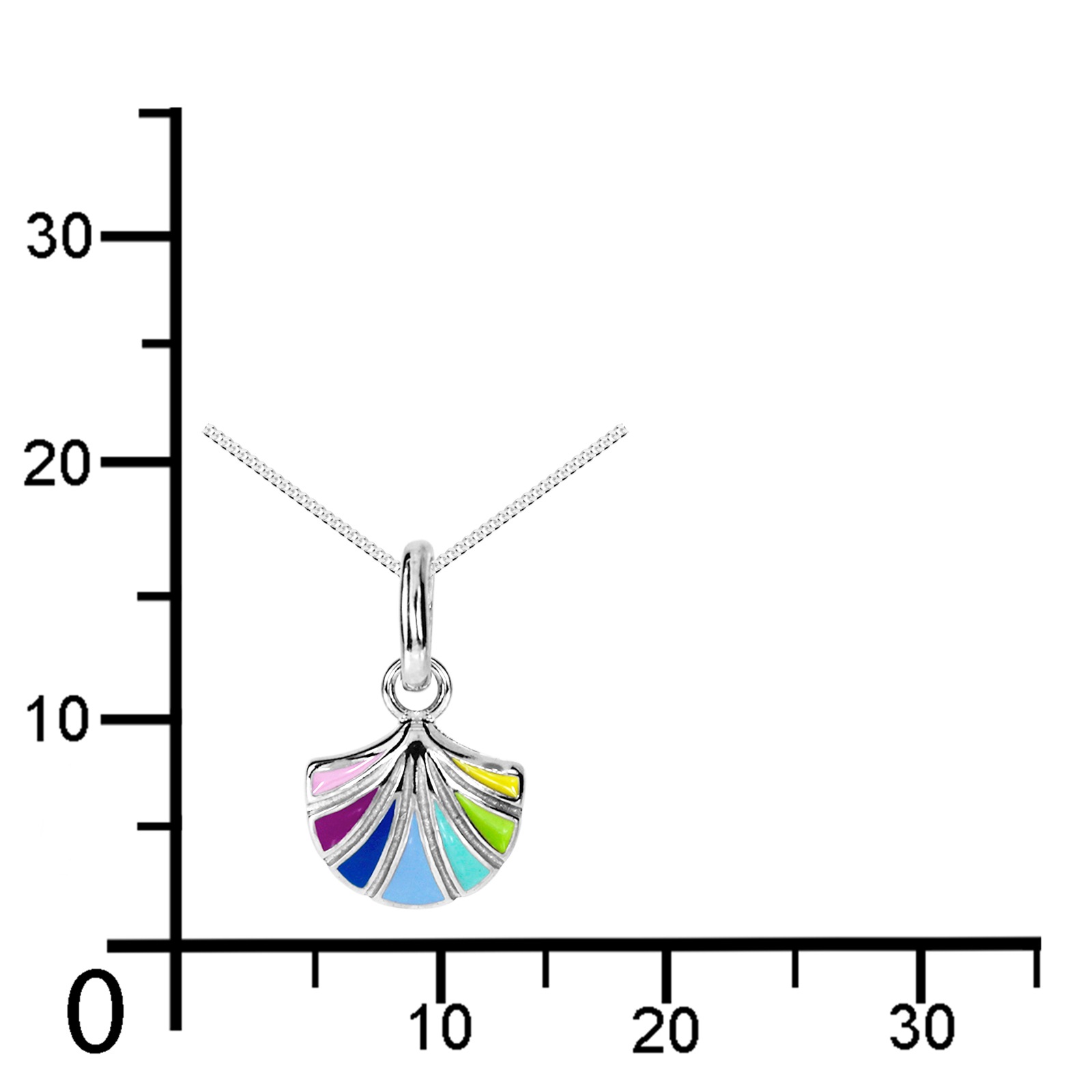 Ostsee-Schmuck Collier Blüte Marron 42cm Argent 925 2