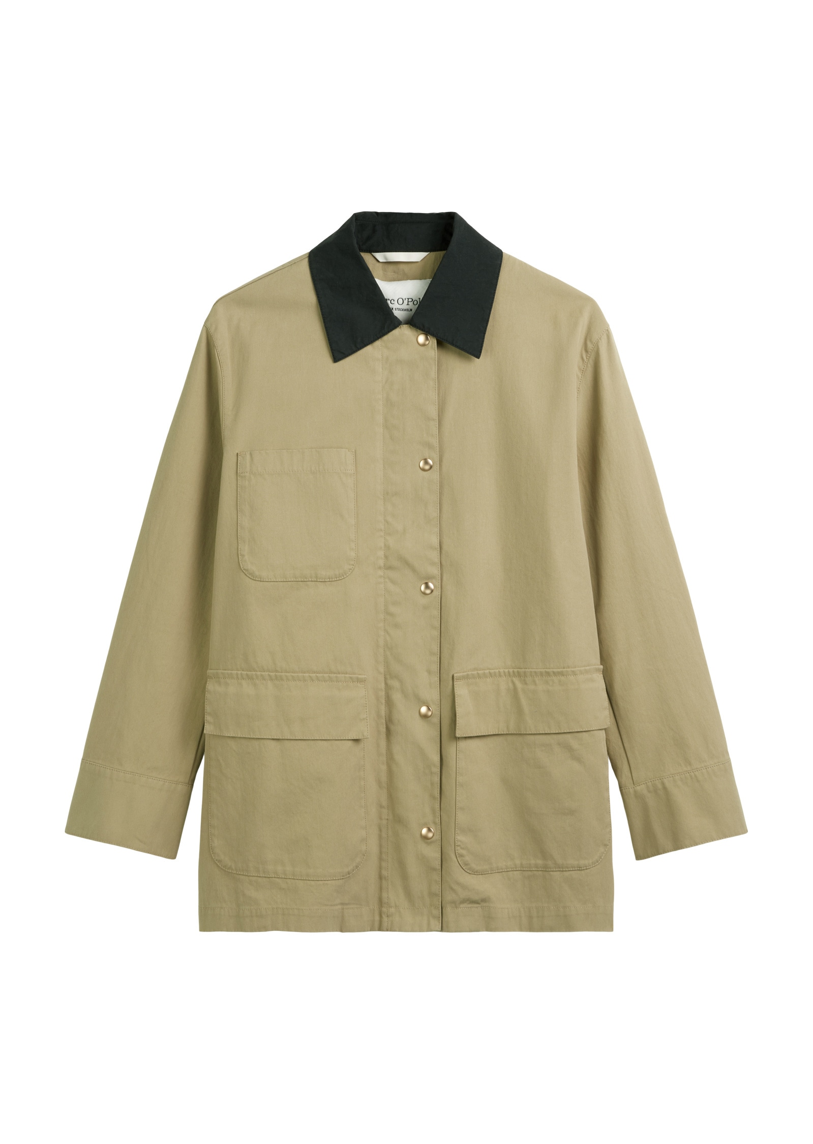 Marc O'Polo Outdoorjacke »aus Organic-Cotton-Nylon-Mix«, ohne Kapuze