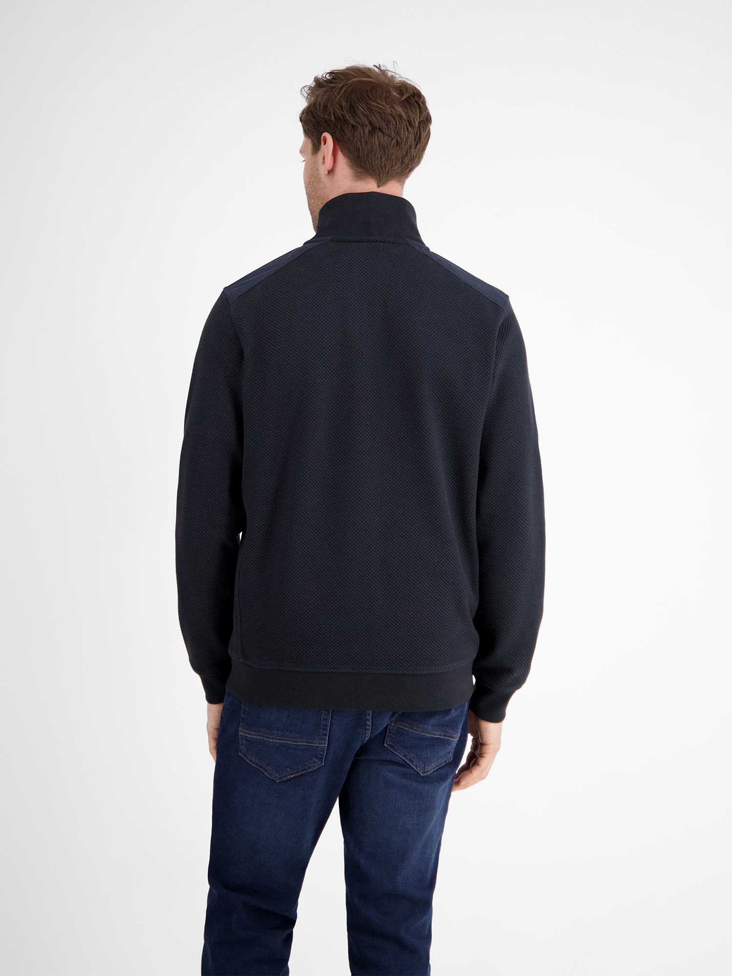 LERROS Sweatjacke "LERROS Herren Sweatjacke in sportiver Struktur" günstig online kaufen