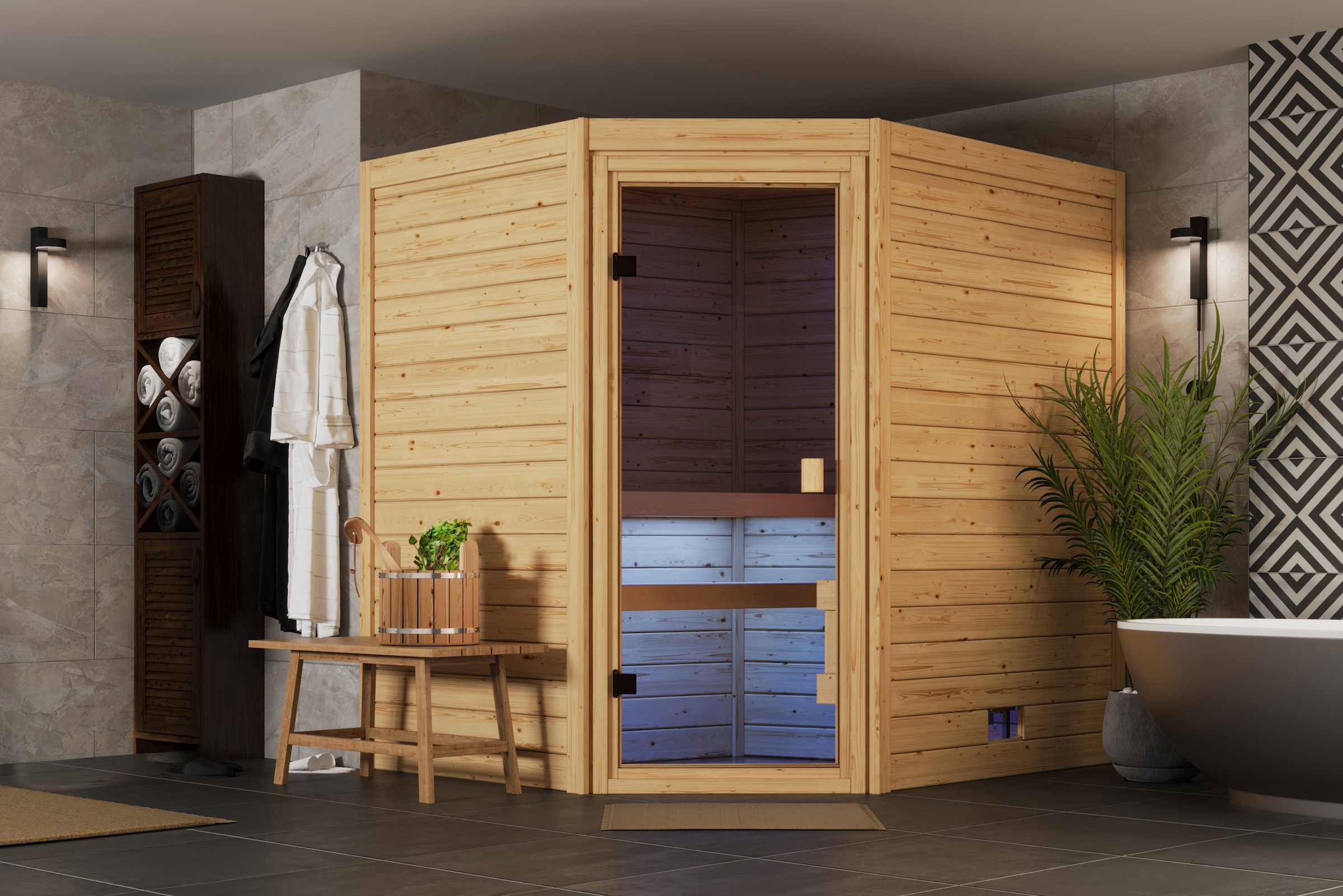 welltime Sauna »Lohja« verschiedene Varianten