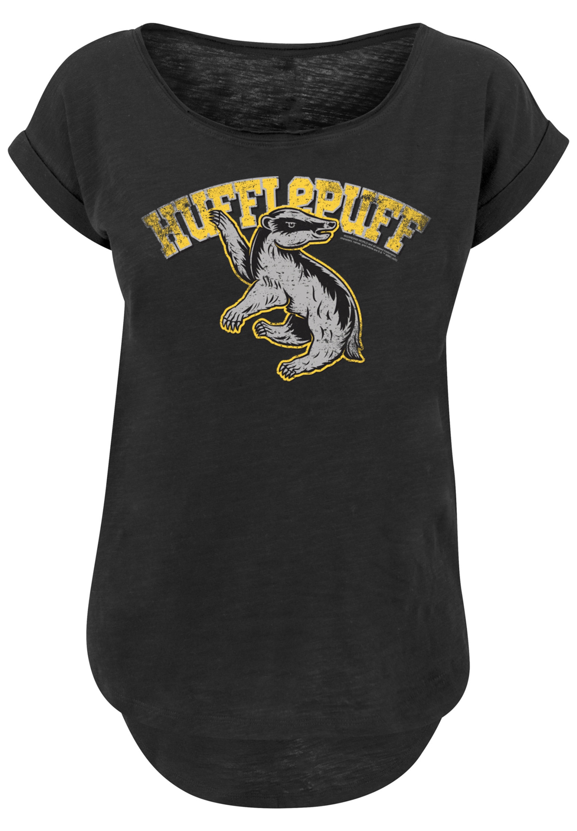 F4NT4STIC T-Shirt »Harry Potter Hufflepuff Sport Emblem«, Print