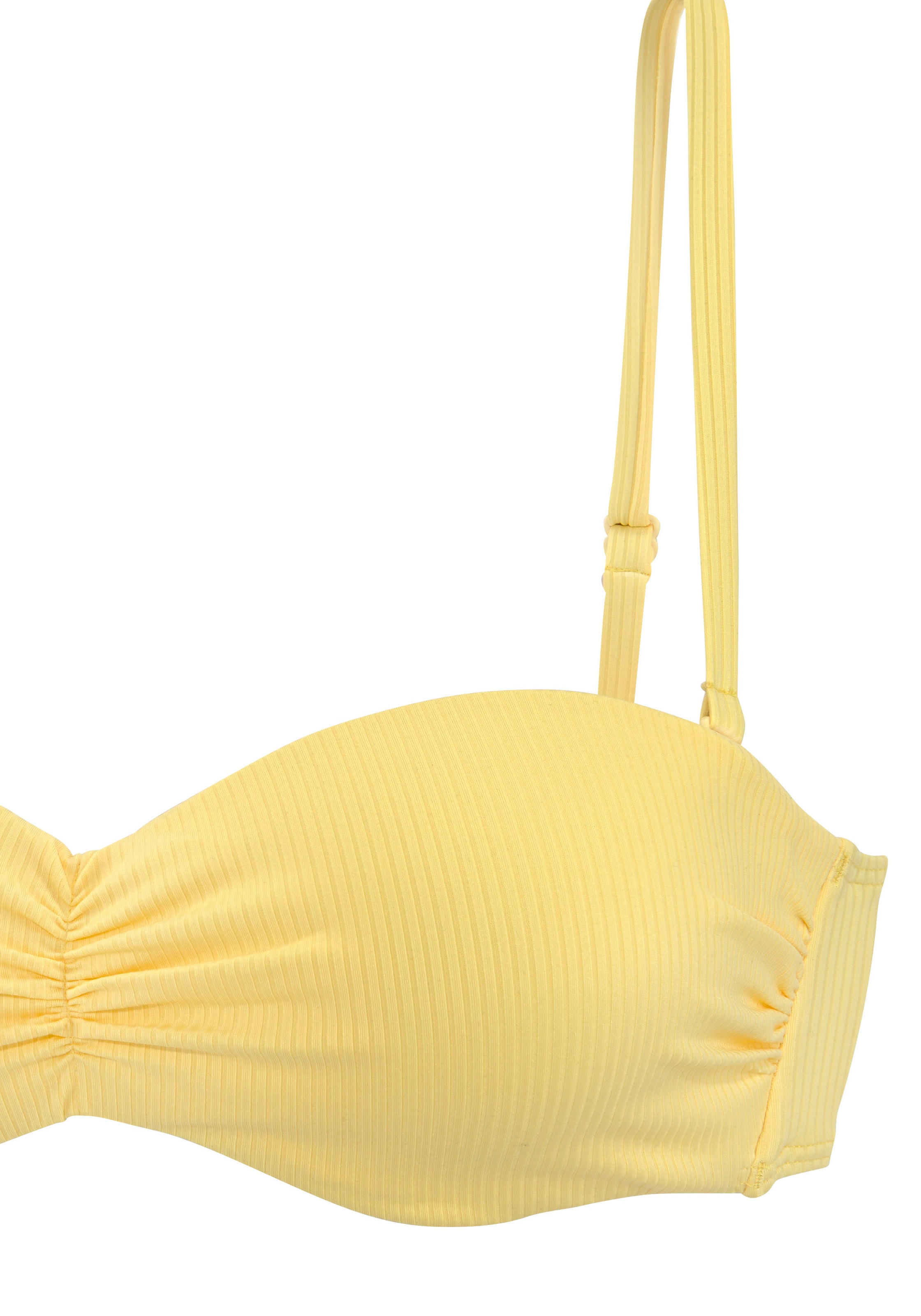 Thumbnail - Venice Beach Bandeau-Bikini-Top "Lucky" aus gerippter Strukturware
