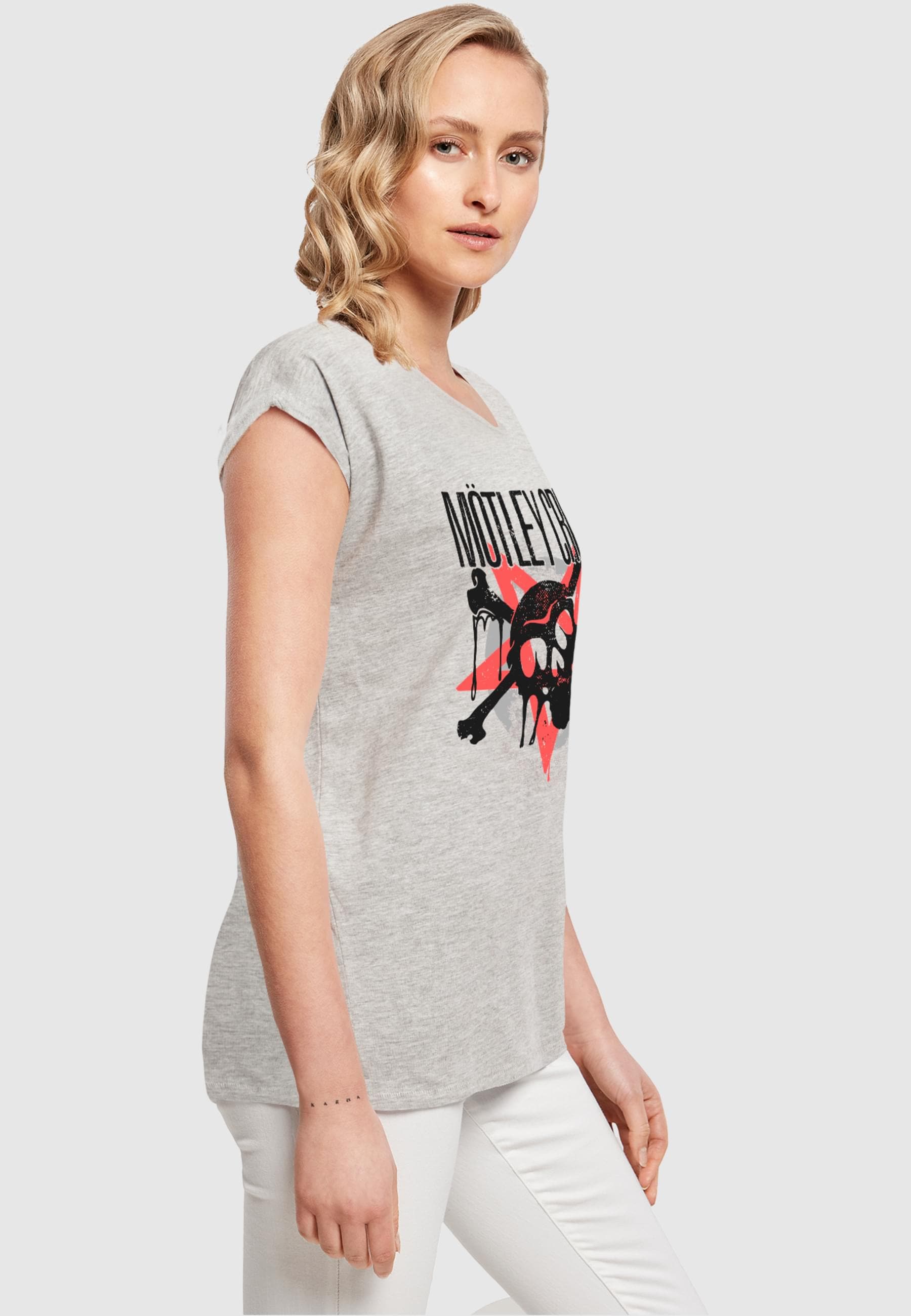 Merchcode T-Shirt »Merchcode Damen Ladies Motley Crue - Montage Skull T-Shirt«, (1 tlg.)