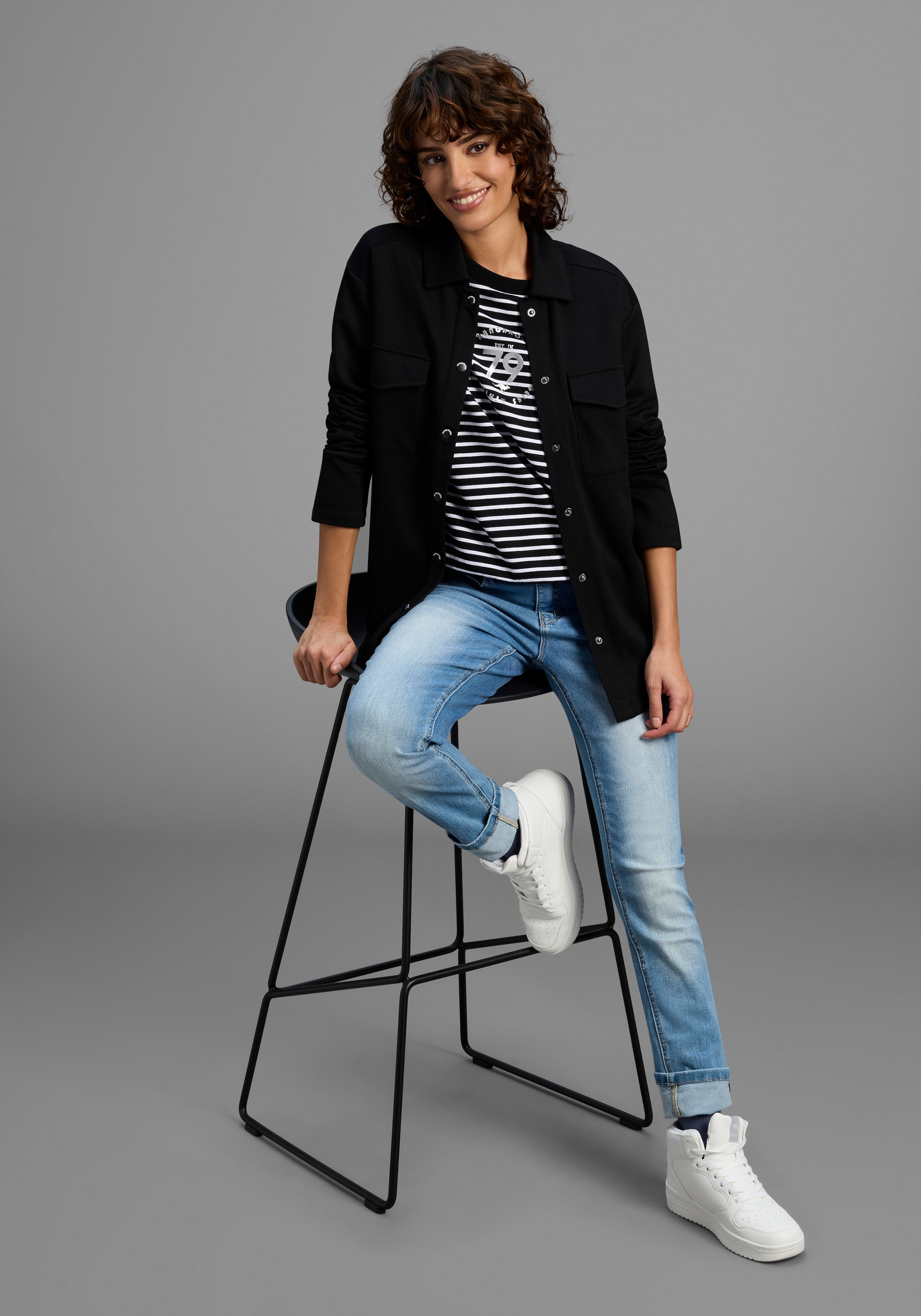 KangaROOS Jerseyblazer, mit Knopfleiste
