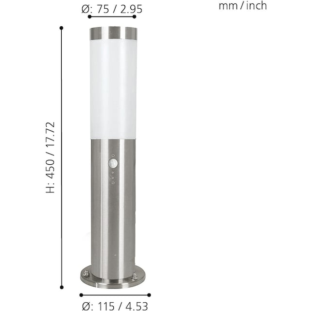 EGLO Sockelleuchte »HELSINKI«, 1 flammig-flammig, mit Bewegungssensor  kaufen | BAUR