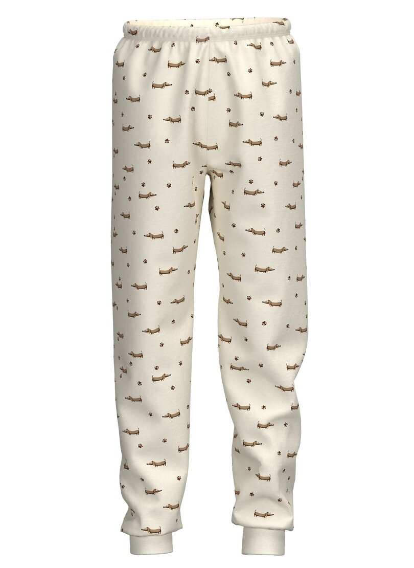 Trigema Jerseyhose "TRIGEMA Kinder Schlafanzughose mit Dackel Print"
