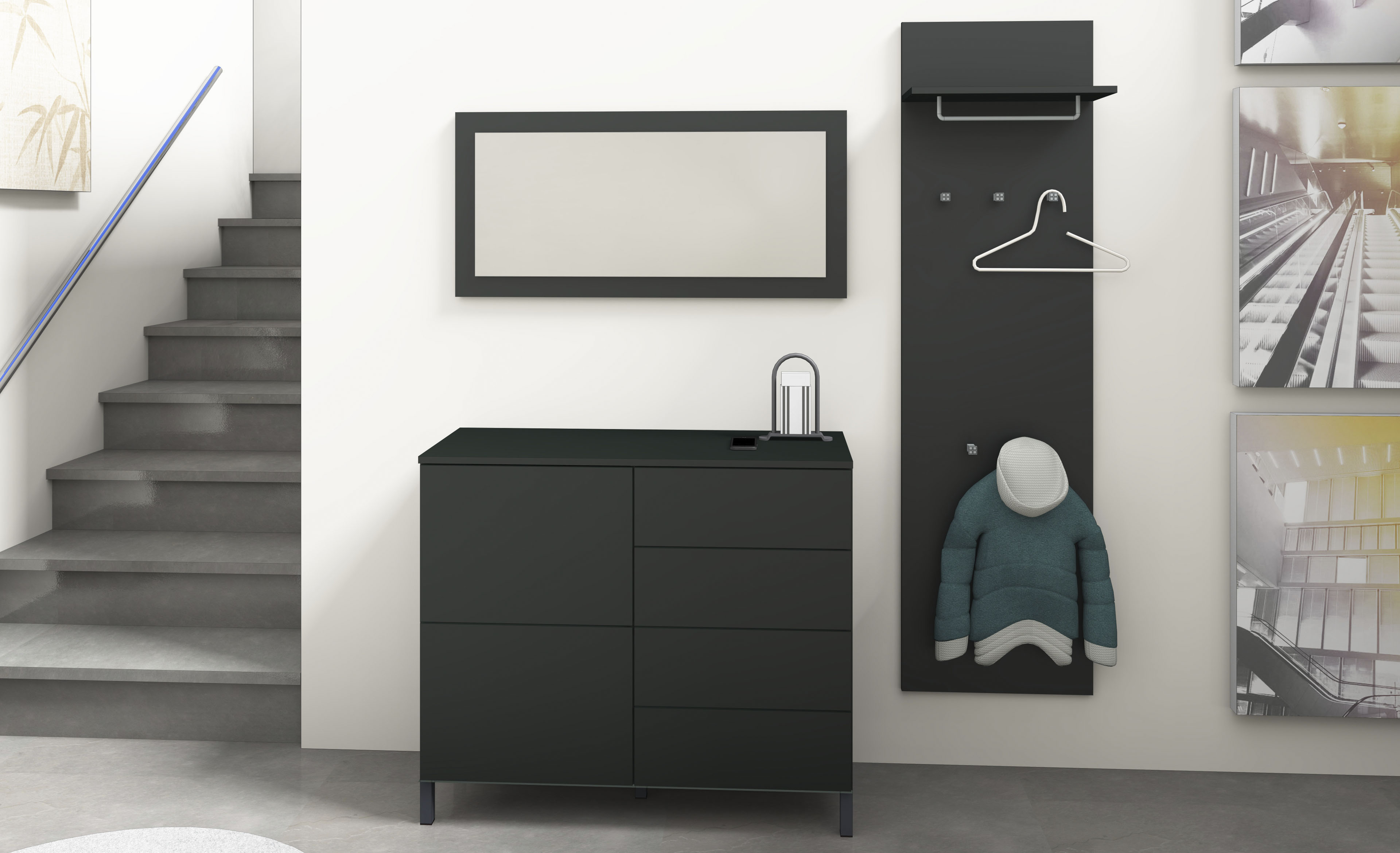 Thumbnail - borchardt Möbel Garderoben-Set 3 Stk. tlg.