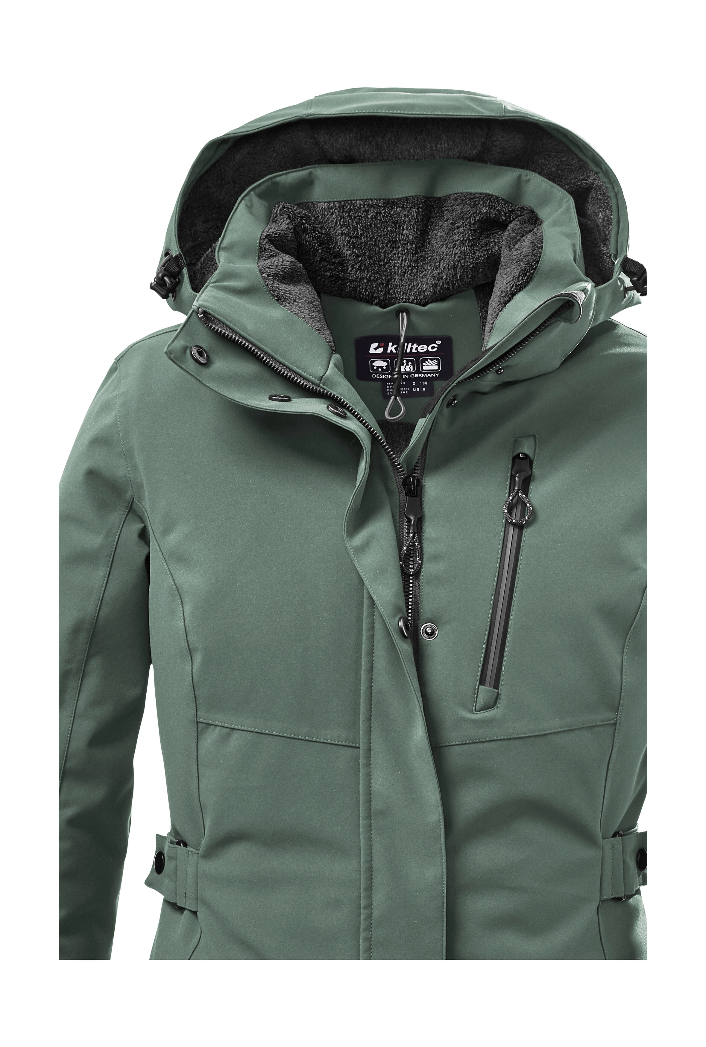 Thumbnail - Killtec Parka "KOW 165 WMN PRK", Wasser- und winddichter Parka mit Teddyfleece und abnehmbarer Kapuze