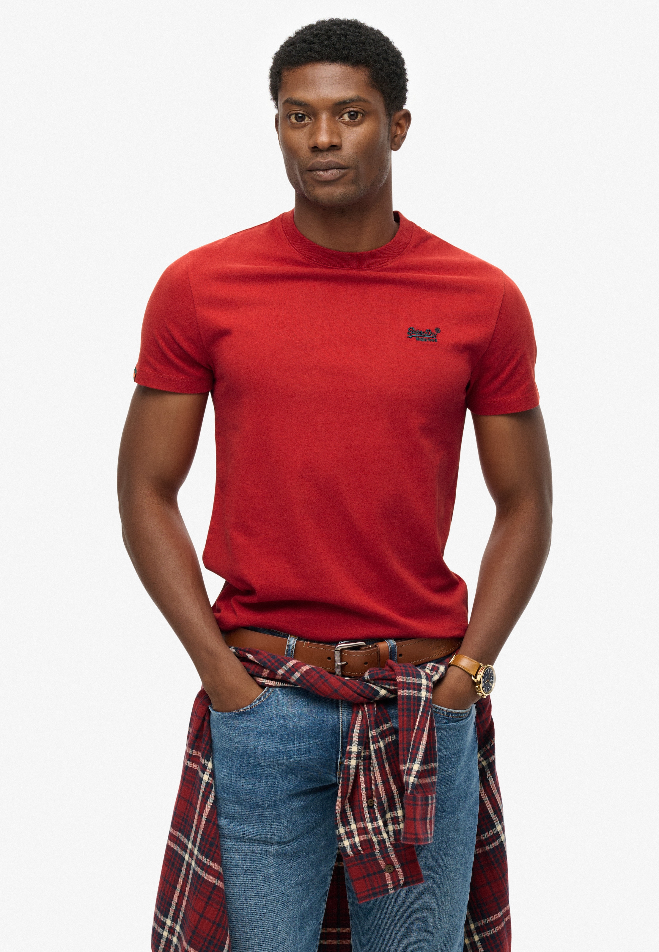 Superdry Rundhalsshirt "ESSENTIAL LOGO EMB TEE" günstig online kaufen