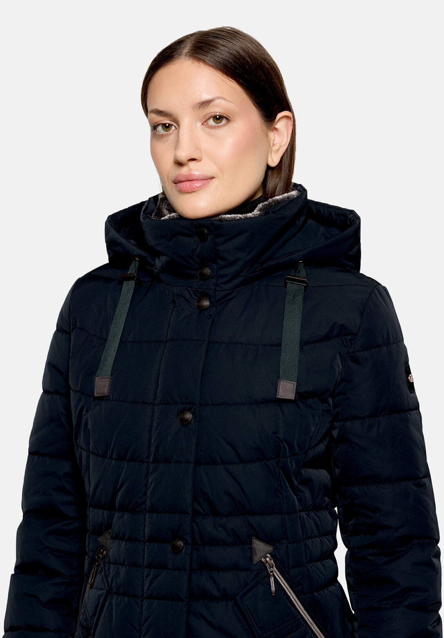 Gil Bret Steppjacke »Damen mit Kunstfellkragen« mit Kapuze
