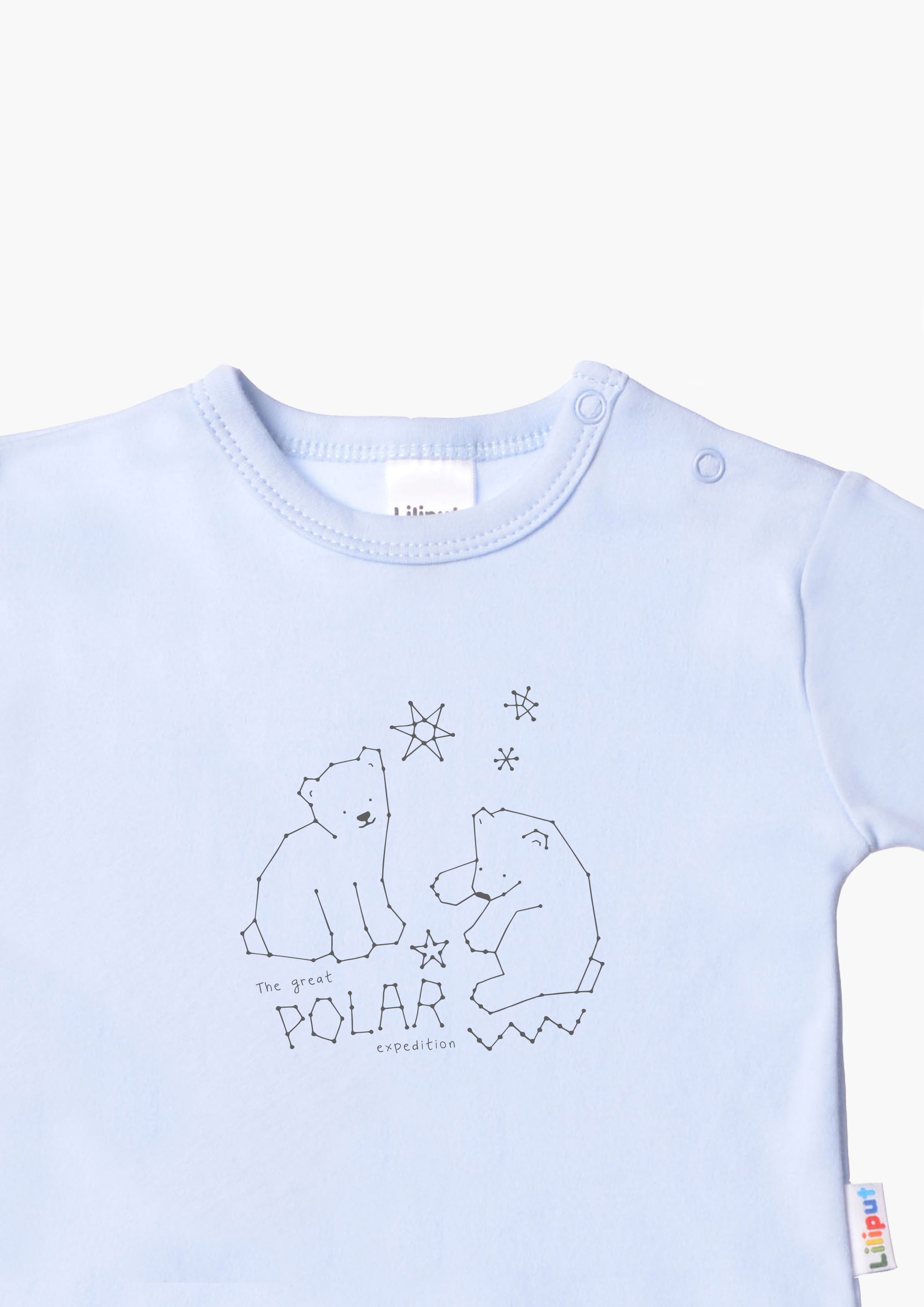 Liliput Langarmshirt »Polar Bär«, mit Druckknöpfen auf der Schulter