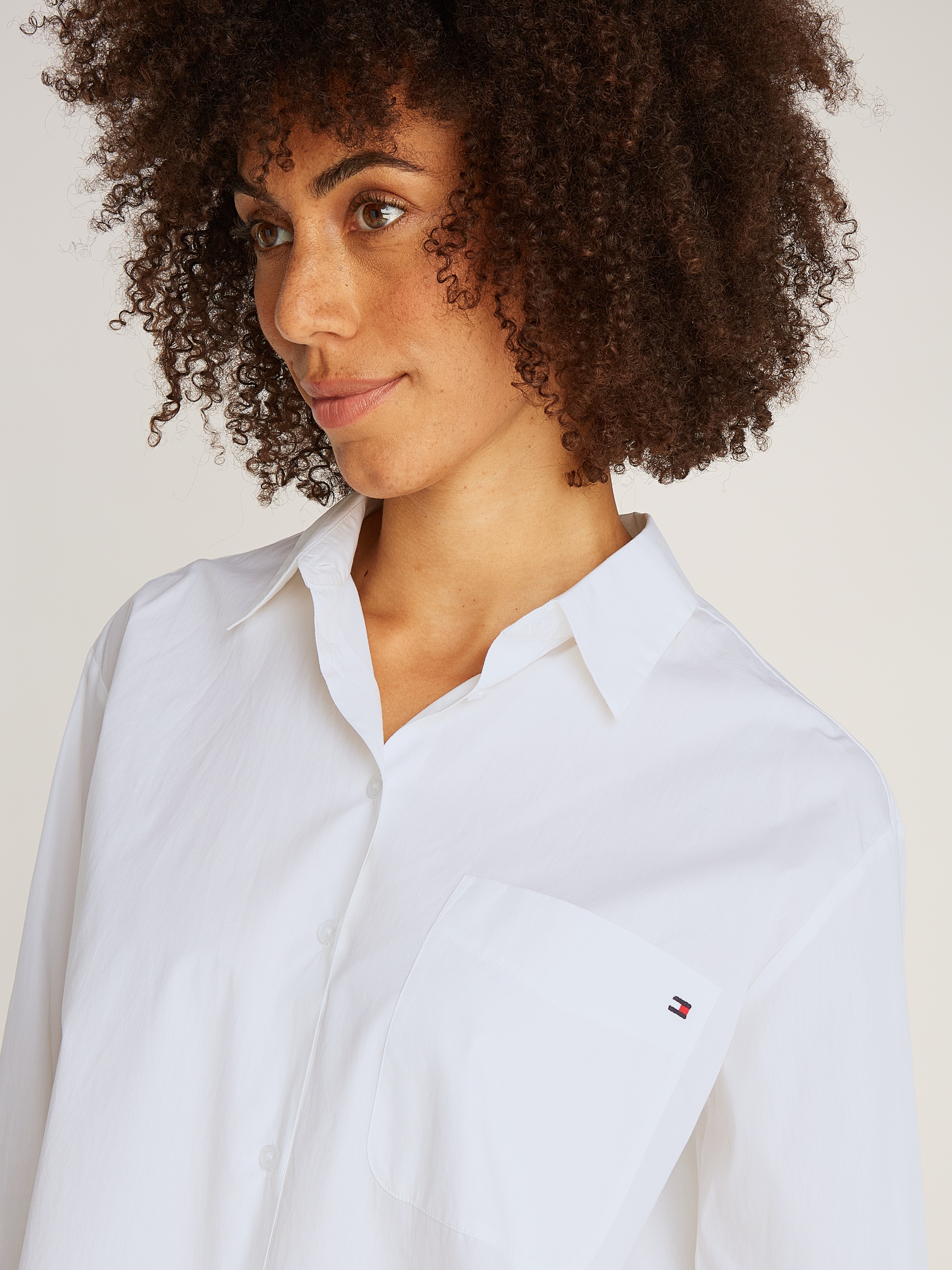 Tommy Hilfiger Hemdbluse »ESS POPLIN EASY FIT SHIRT«