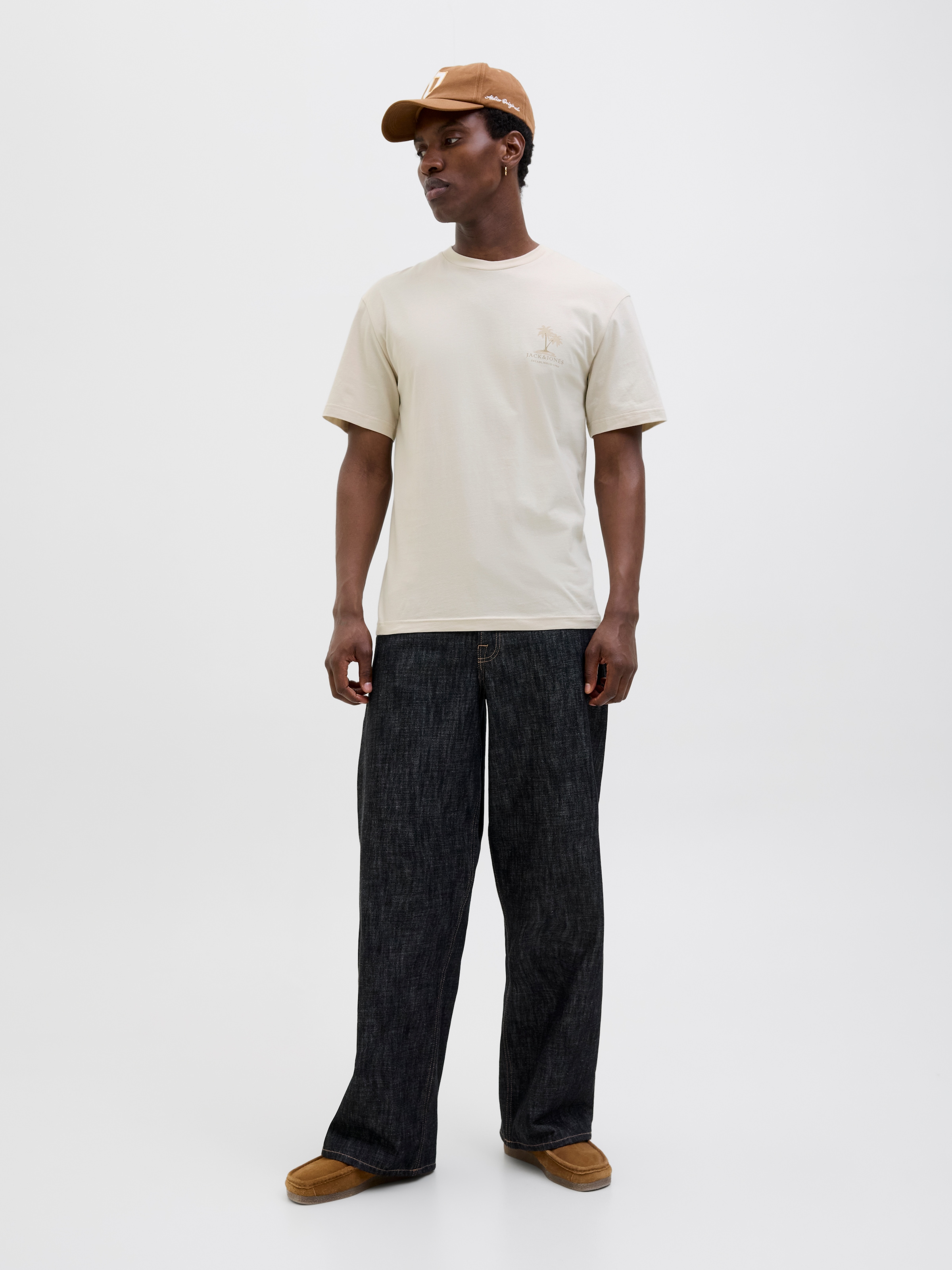 Jack & Jones Rundhalsshirt »JJSUMMER VIBES TEE SS CREW NECK LN«