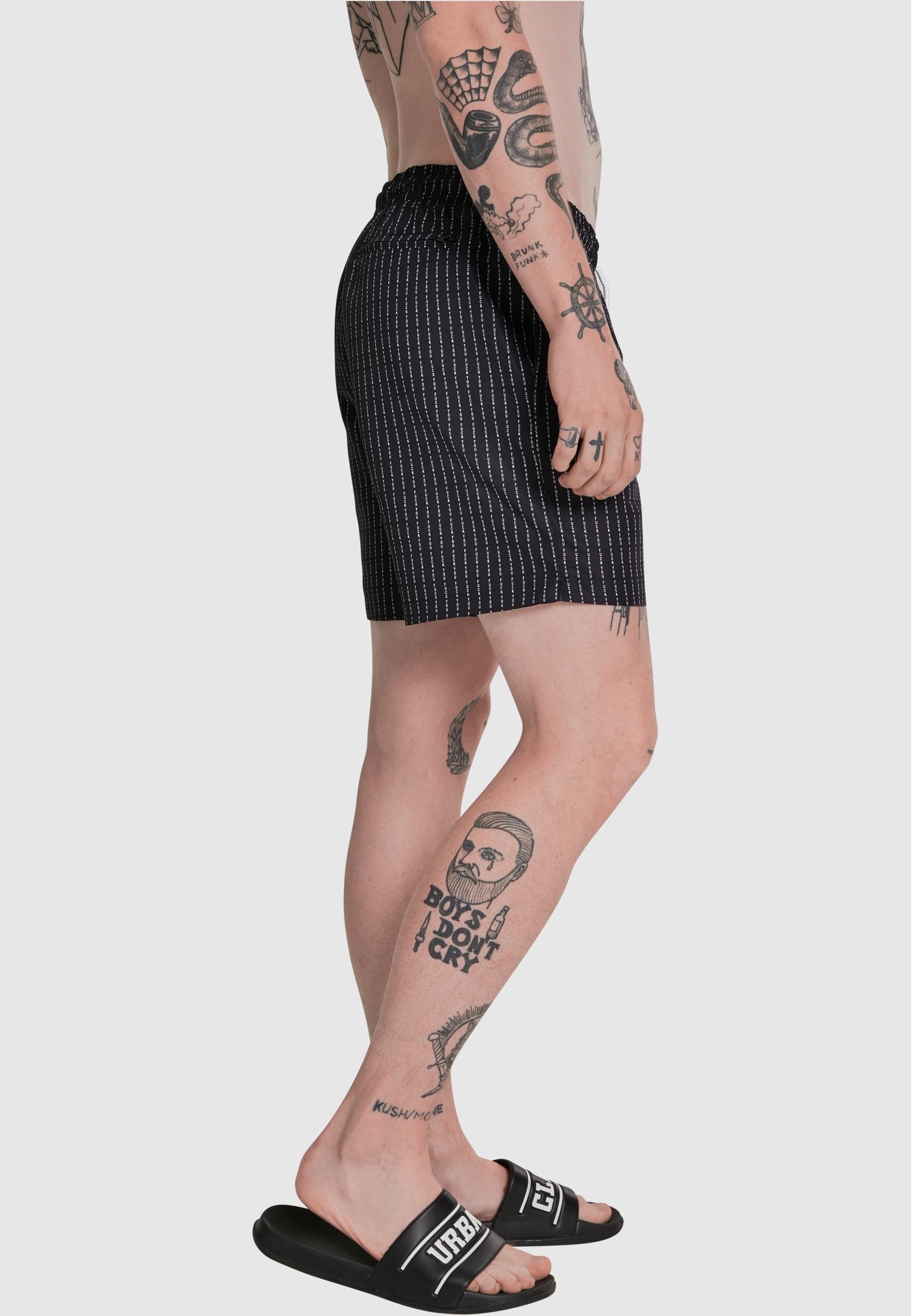 MisterTee Badeshorts »MisterTee Herren FuckYou Swimshorts«