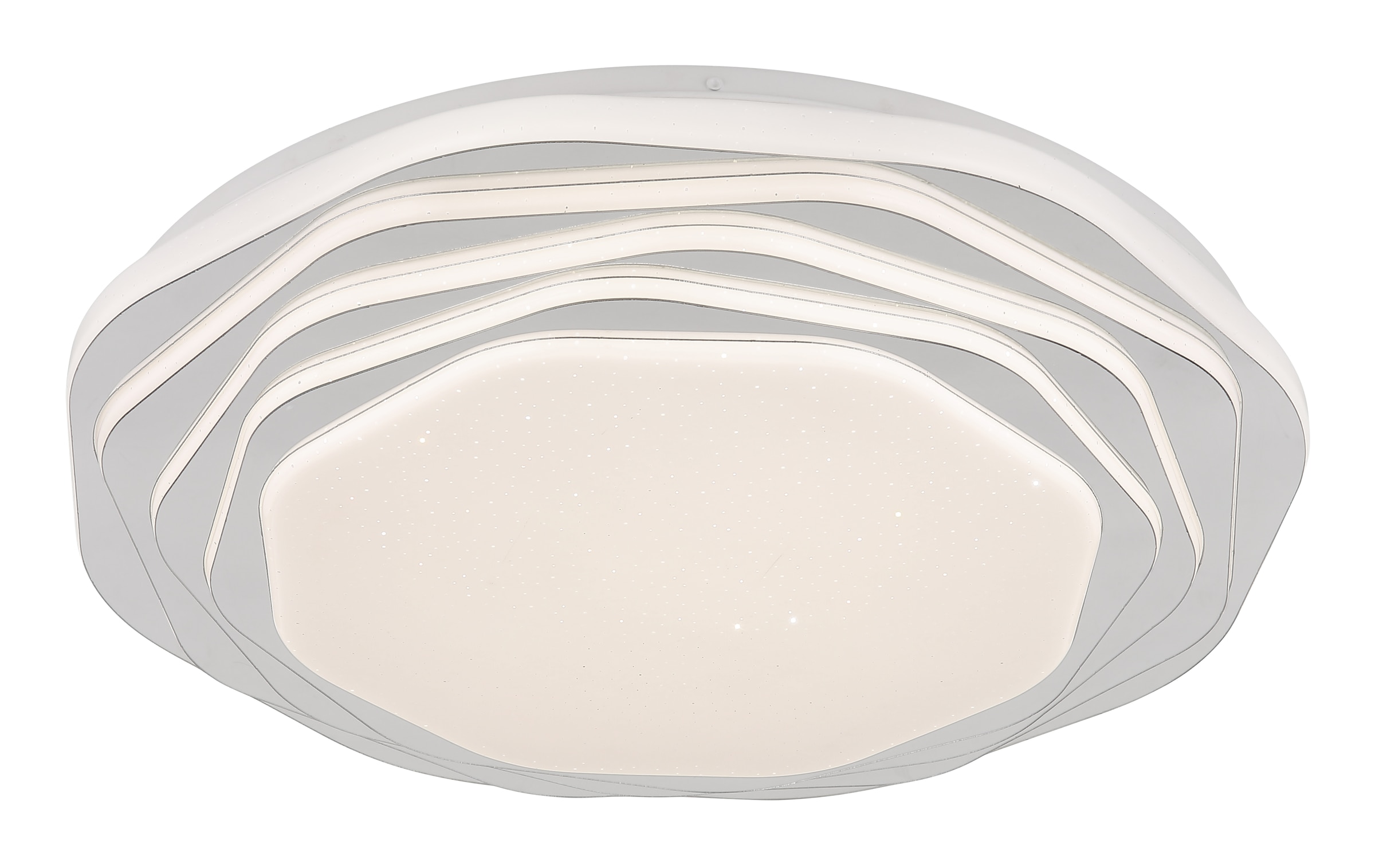 GLOBO LIGHTING LED Deckenleuchte »FLORDELIS«, Leuchtmittel LED-Modul | LED fest integriert, Deckenlampe/rund/Wohnzimmer/Schlafzimmer/elegant