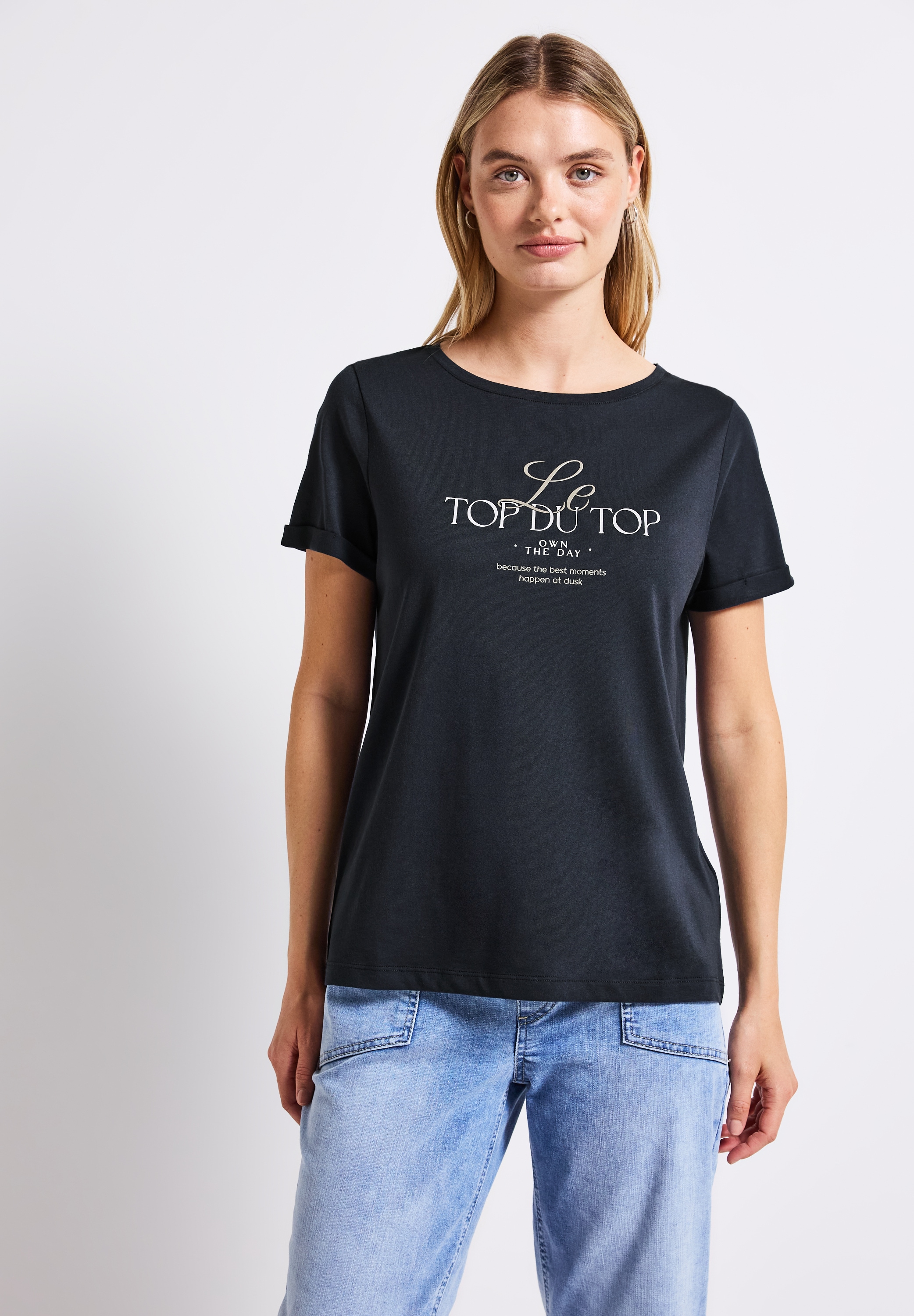 STREET ONE Print-Shirt, aus Baumwolle mit Stretchante günstig online kaufen