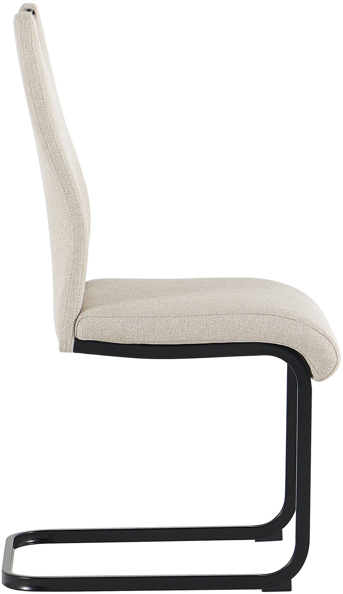 byLIVING Freischwinger »CAPRI« (Set) 2 Stk.Webstoff, bis 110 kg, Schaumstoff, Schwingstuhlgestell, mit Griff