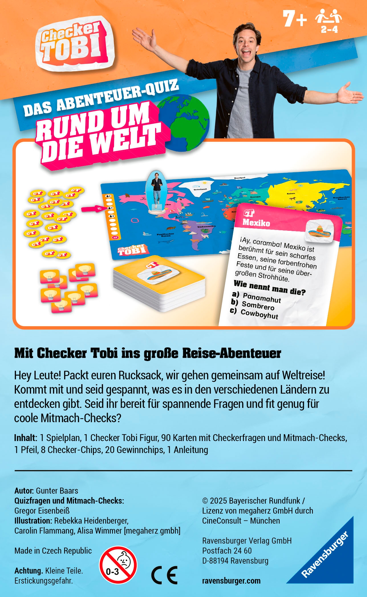 Ravensburger Spiel »Checker Tobi: Rund um die Welt«, Made in Europe